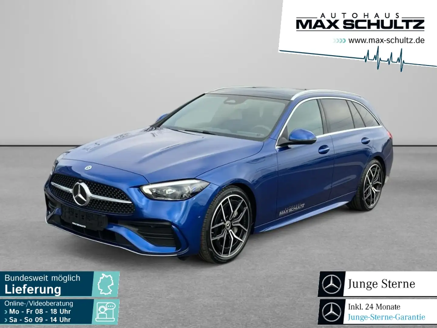 Mercedes-Benz C 300 d T-Modell AMG*Nav*SD*AHK*SpurP*PDC*RFK*LM Blau - 1
