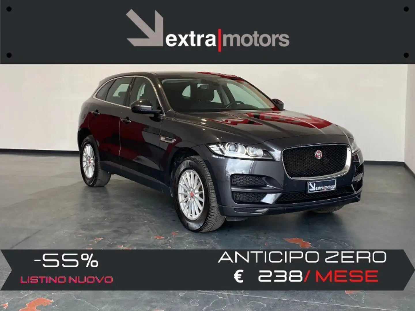 Jaguar F-Pace 2.0 D PURE Gris - 1