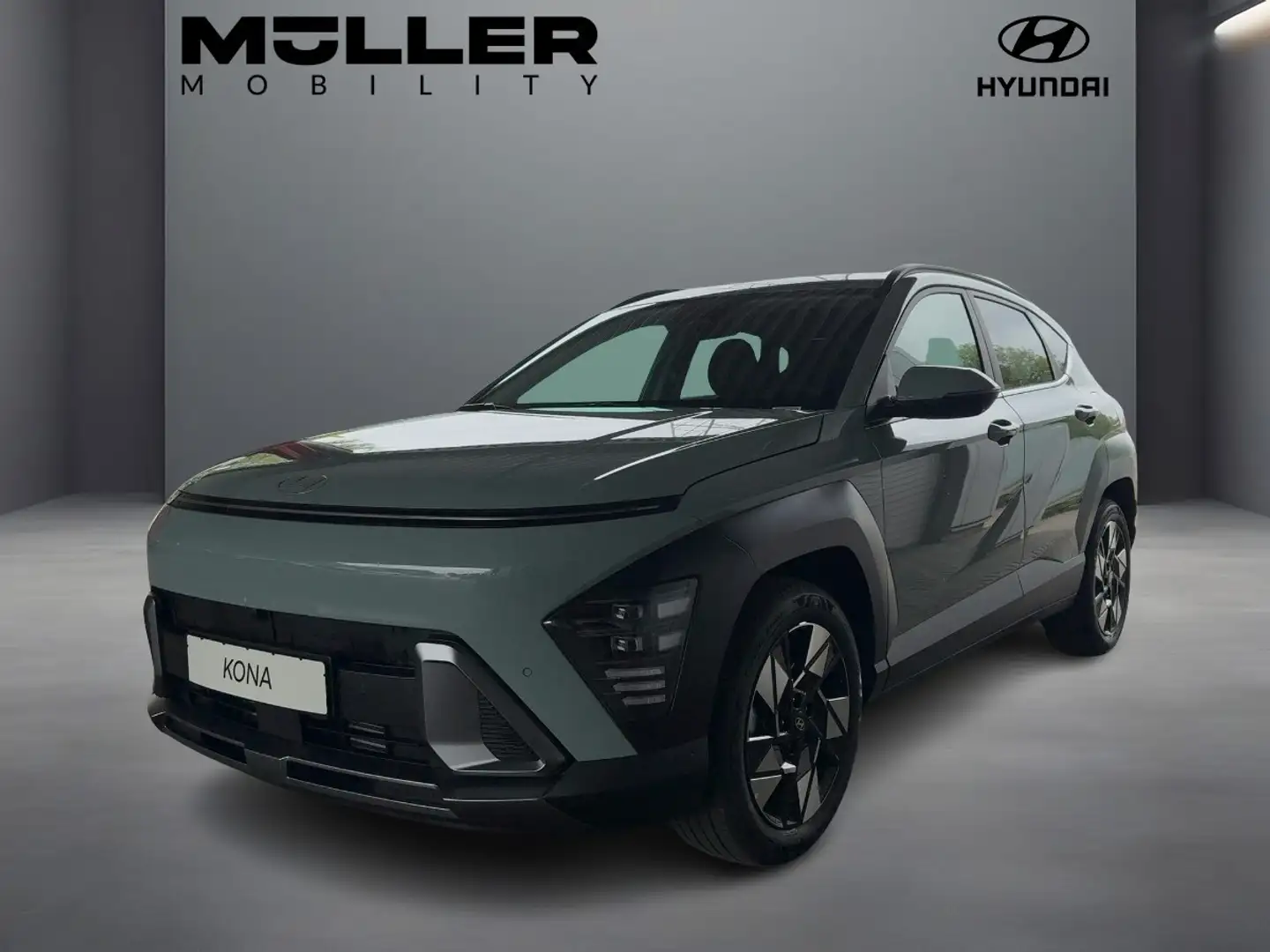 Hyundai KONA 1.6 T-GDI Prime TWA|CarPlay|Sitzhz|360|Kam Grün - 1
