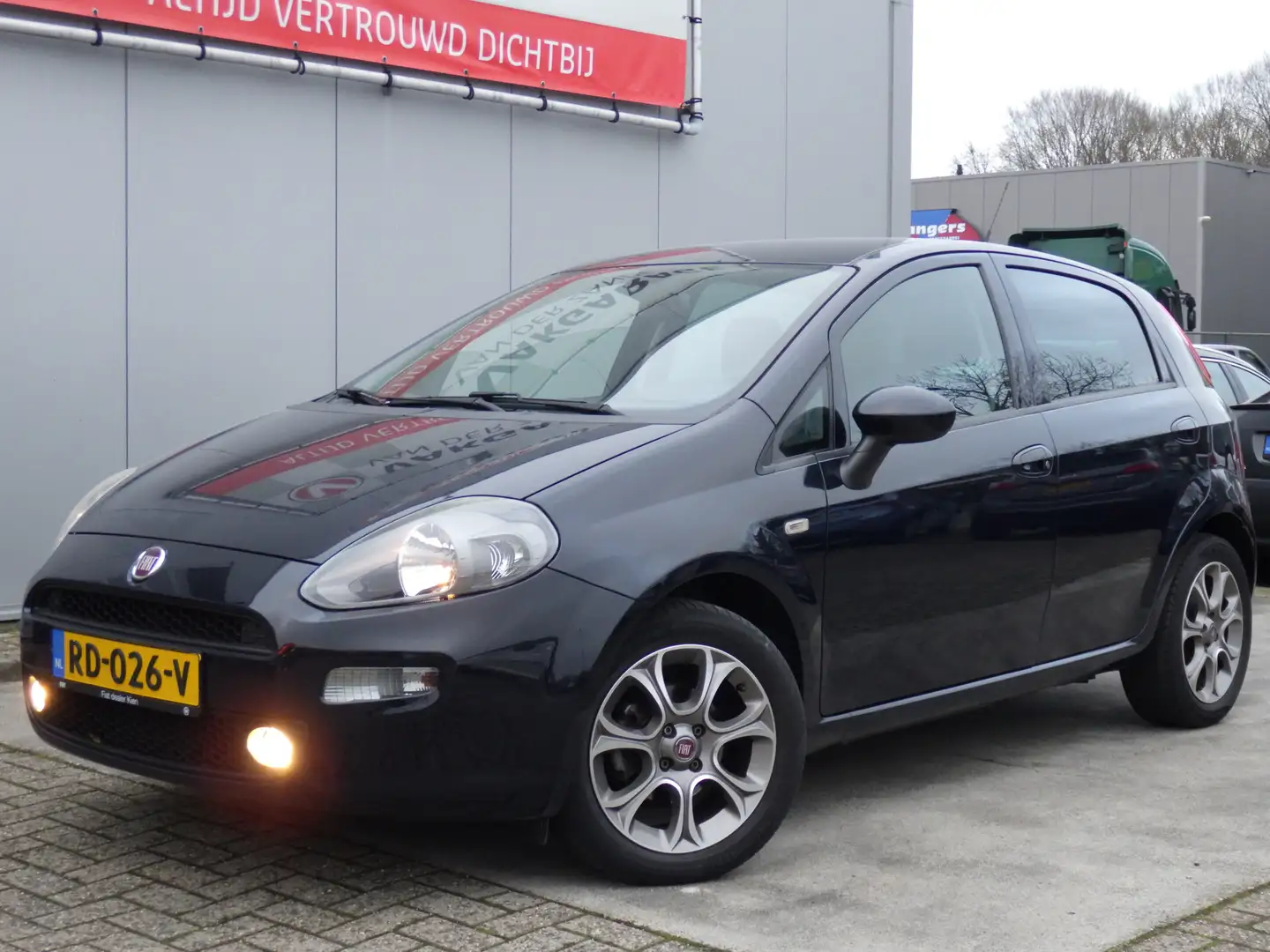 Fiat Punto Evo 0.9 TwinAir Sempre, Cruise, Carplay, NL/NAP! Blauw - 1