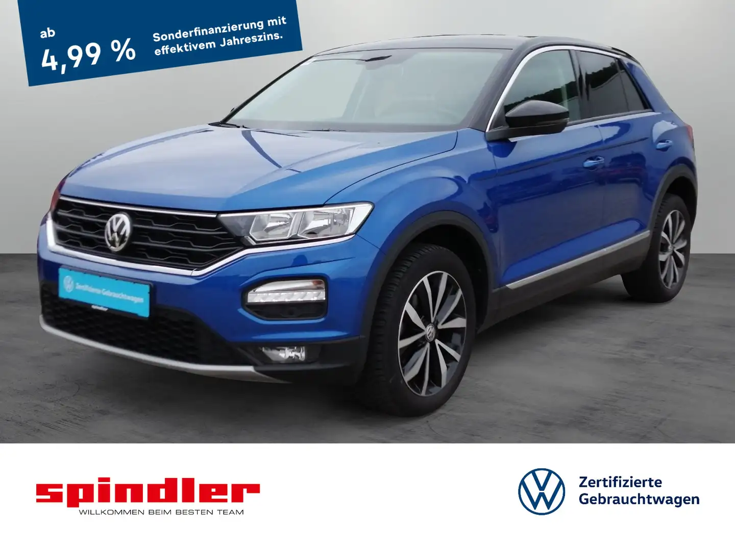 Volkswagen T-Roc Style 1.5 TSI Navi SHZ MF-Lenkrad Climatr Blau - 1
