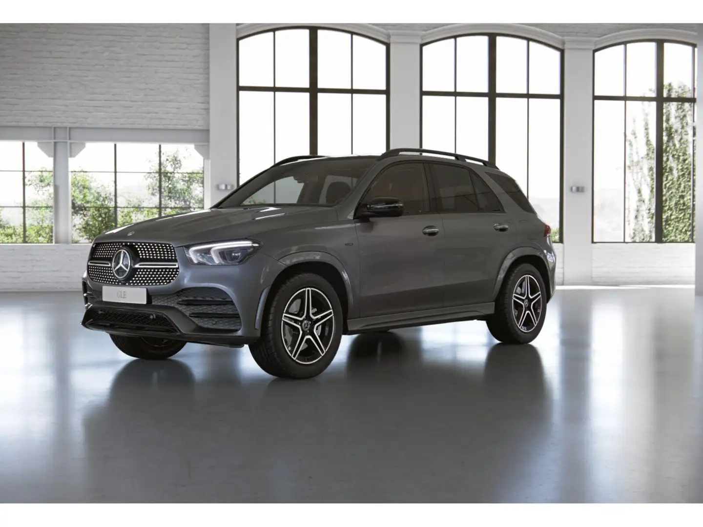 Mercedes-Benz GLE 350 de 4M +AMG+Night+MBUX+PANO+KAMERA+WIDE Gris - 2