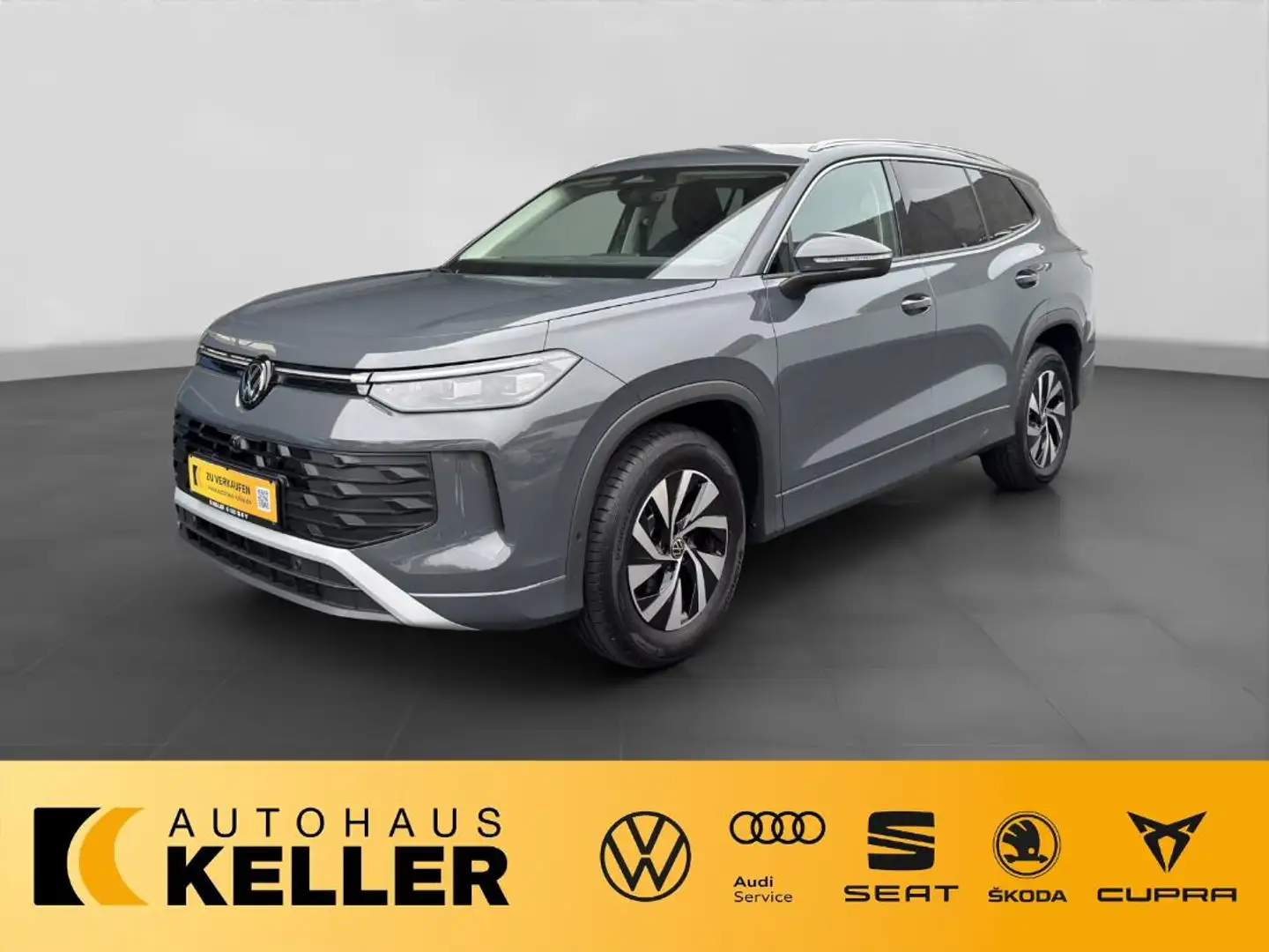 Volkswagen Tayron Life 1.5 eTSI DSG Life 7-Sitze/AHK/eHK/LED-Plus/Navi/Area View/Kessy/Alu 17" Gris - 2