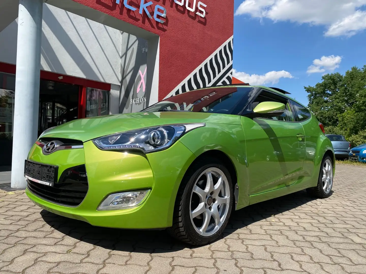 Hyundai VELOSTER blue Premium Sitzheizg Panorama Leder Groen - 2