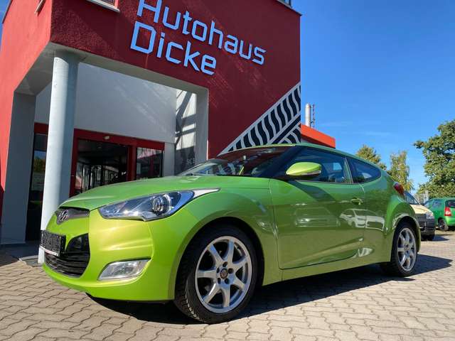 Imagine Hyundai VELOSTER blue Premium Sitzheizg Panorama Leder