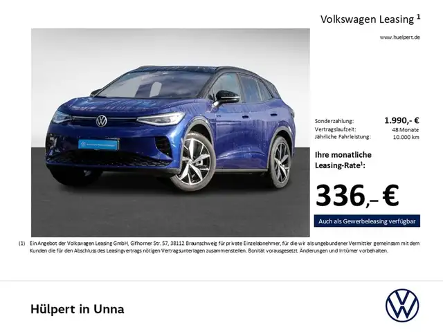 Volkswagen ID.4 GTX 4X4 WÄRMEPUMPE ACC LM20 NAVI CARPLAY