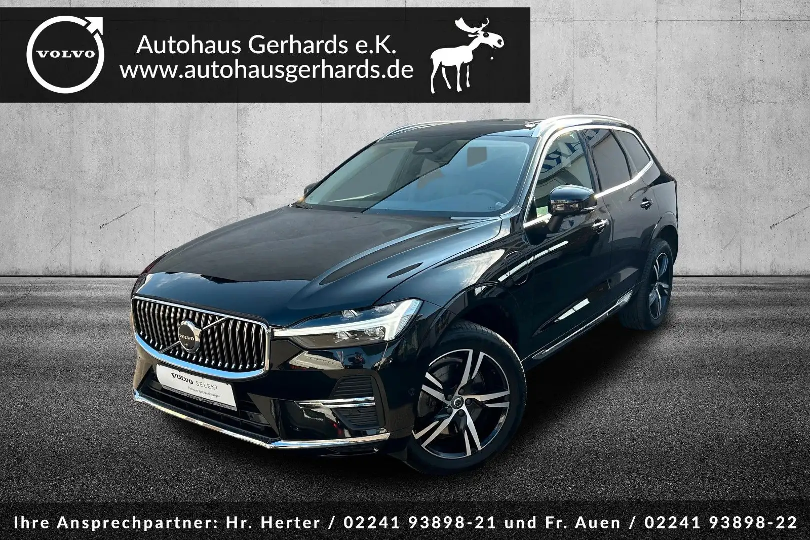 Volvo XC60 T6 AWD Plug-in, Inscr., Google, Pano, 360° Noir - 1