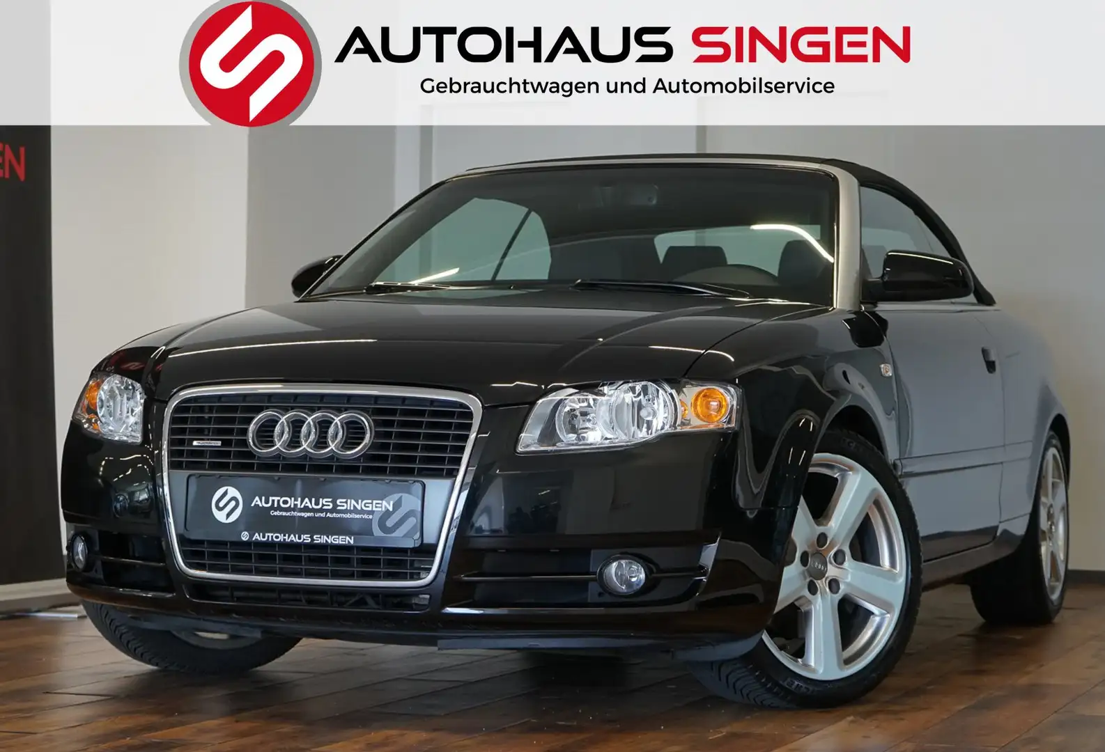 Audi A4 Cabriolet 3.0 TDI quattro 1. HD|52 TKM|LEDER Schwarz - 1