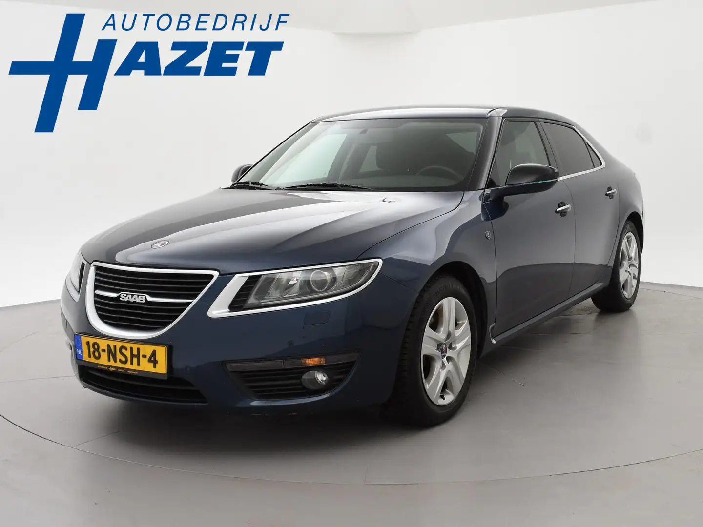 Saab 9-5 2.0T 220 PK ORIGINEEL NEDERLANDS + TREKHAAK | NAVI Blau - 1