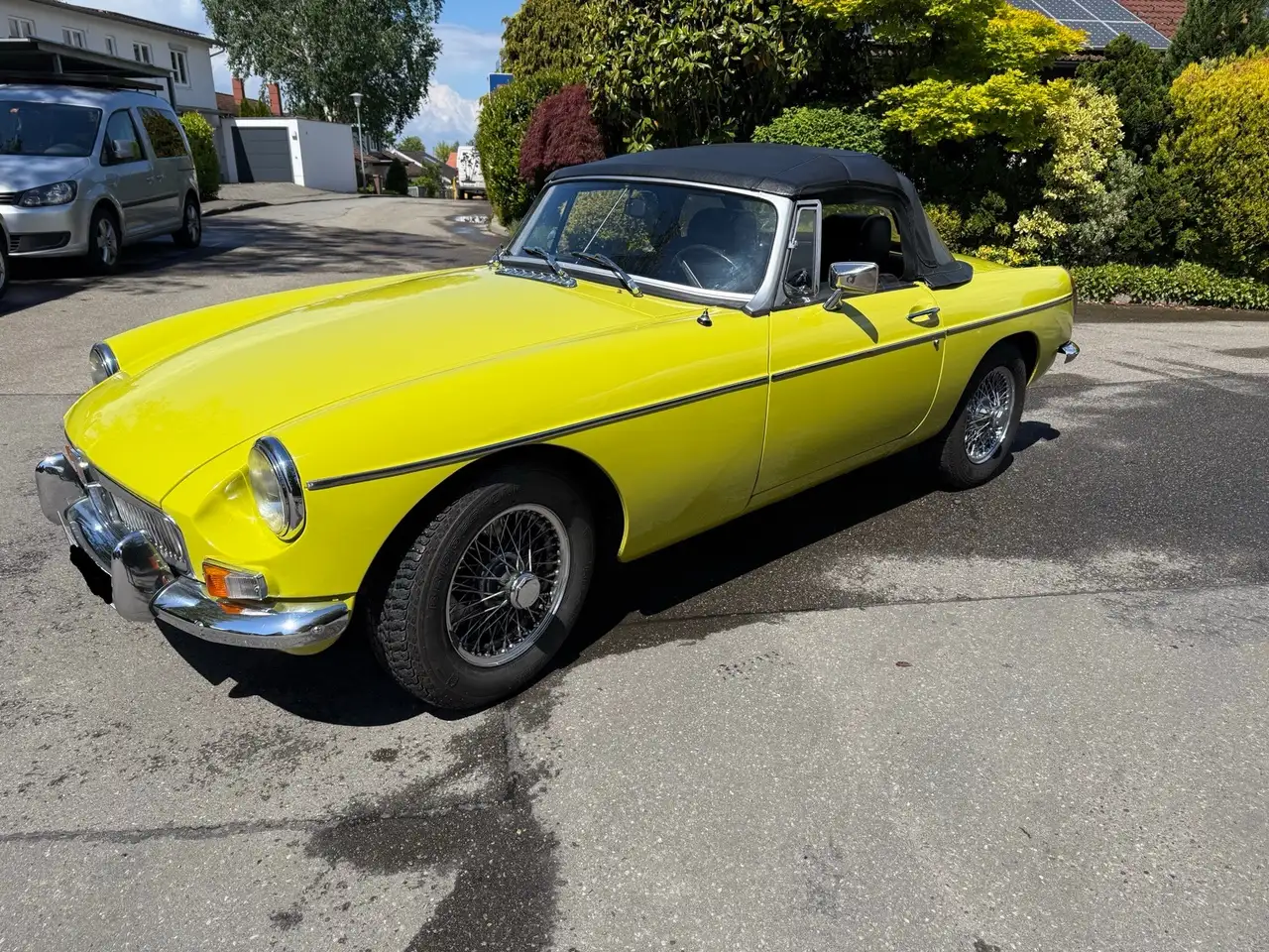 MG MGB Citron Yellow Cabrio, Top-Zustand, Chrom-Speichenräder, Garagenfahrzeug; TÜV NEU; seit 1982 in Familienbesitz, foto 7