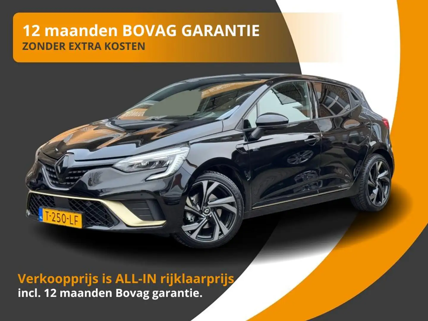 Renault Clio 1.6 E-TECH HYBRID 145 E-TECH ENGINEERED SPORT NL-A Zwart - 1