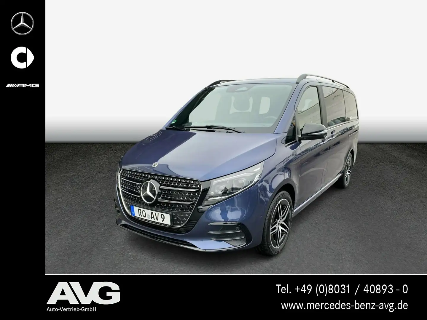 Mercedes-Benz V 300 V 300 d EXCLUSIVE Lang AMG Line Luxussitze Pano Blauw - 1