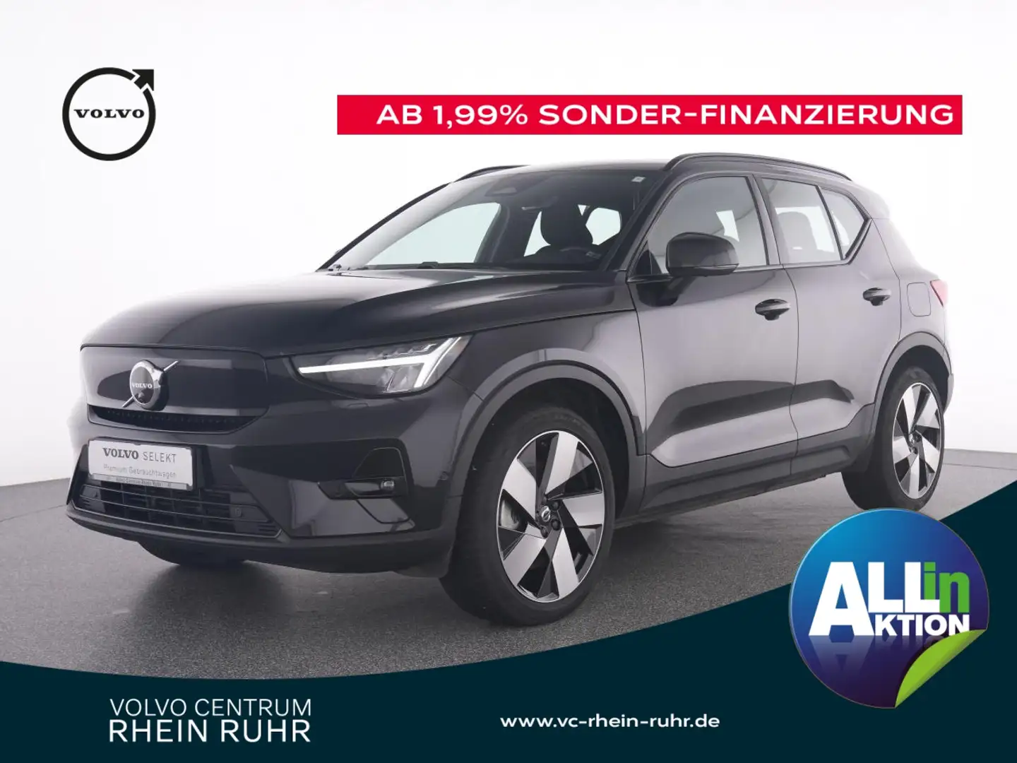 Volvo XC40 Pure Electric  Ultimate+360°RFK+NAVI+LM+ Schwarz - 1