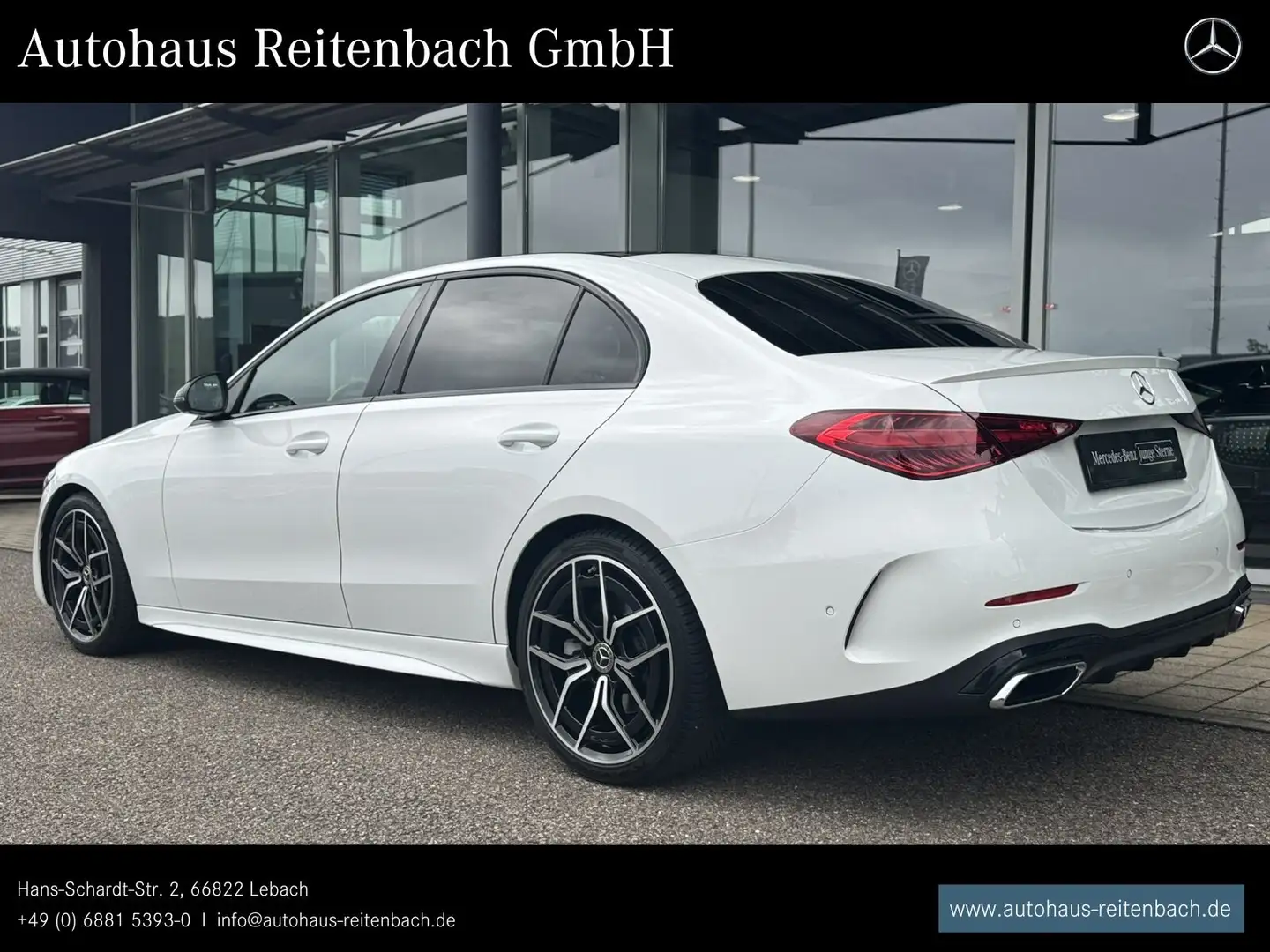 Mercedes-Benz C 300 C300d LIMO AMG+PANO+NIGHT TOTW+BURMESTE+AMBIENTE Wit - 2