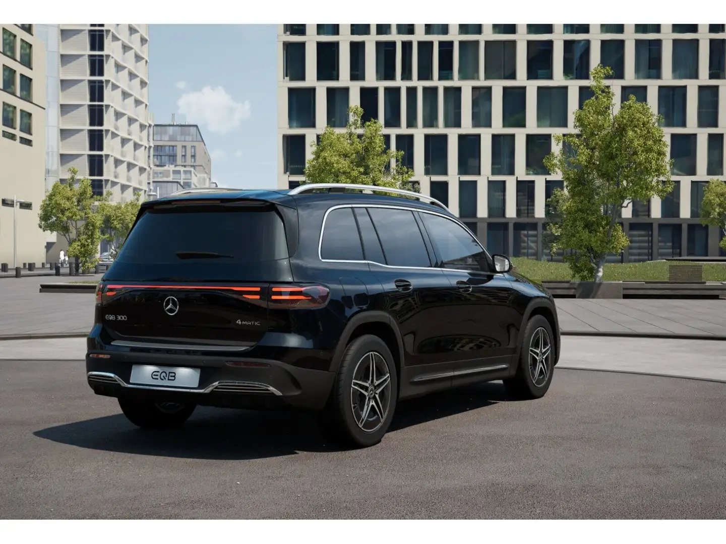 Mercedes-Benz EQB 300 4M AMG-Sport/Leder/7.Sitze/360/LED/Ambi Schwarz - 2