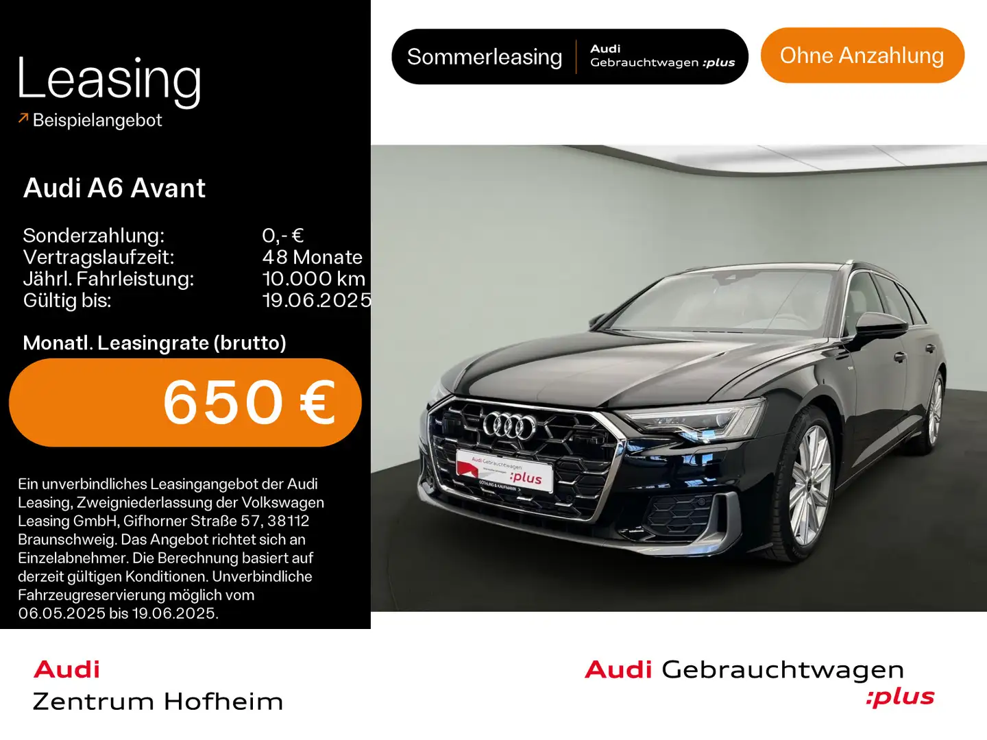 Audi A6 50 TDI qu S line tip*Pano*Matrix*Virtua Schwarz - 1