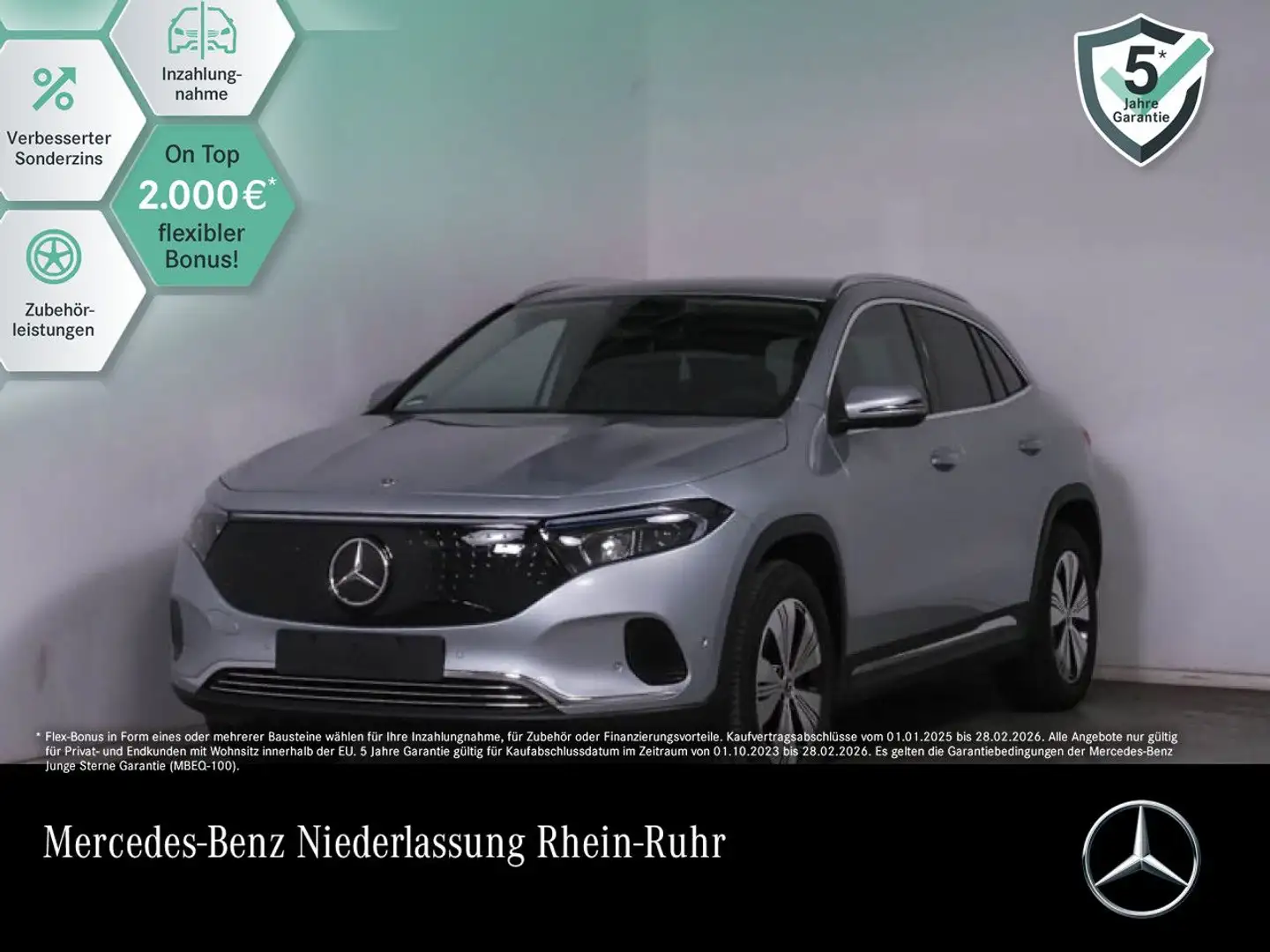 Mercedes-Benz EQA 300 4M PROG+ADVANCED+KAMERA+SPUR Silber - 1