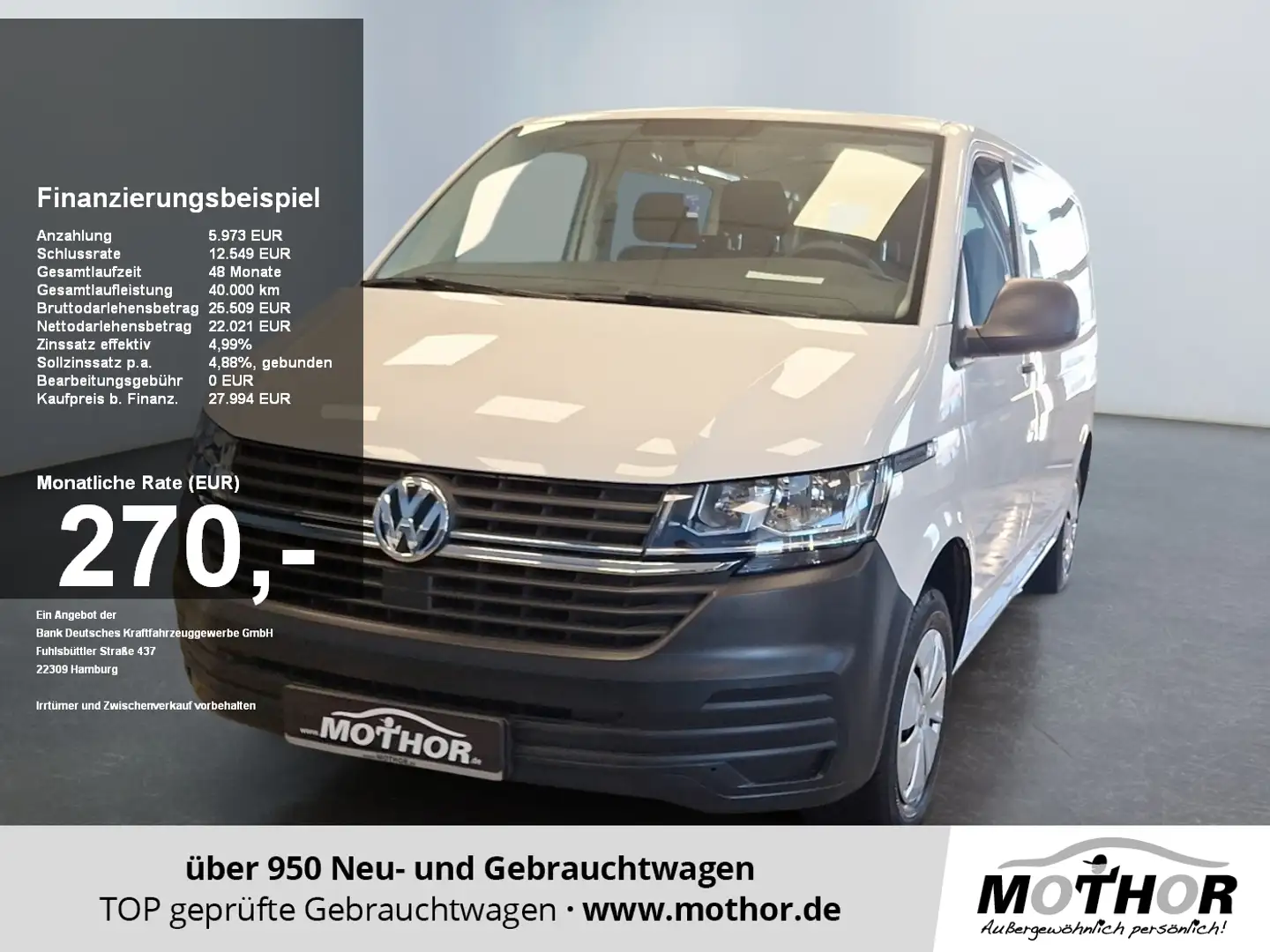 Volkswagen T6.1 Kombi 2.0 TDI Bluetooth USB Blanco - 1