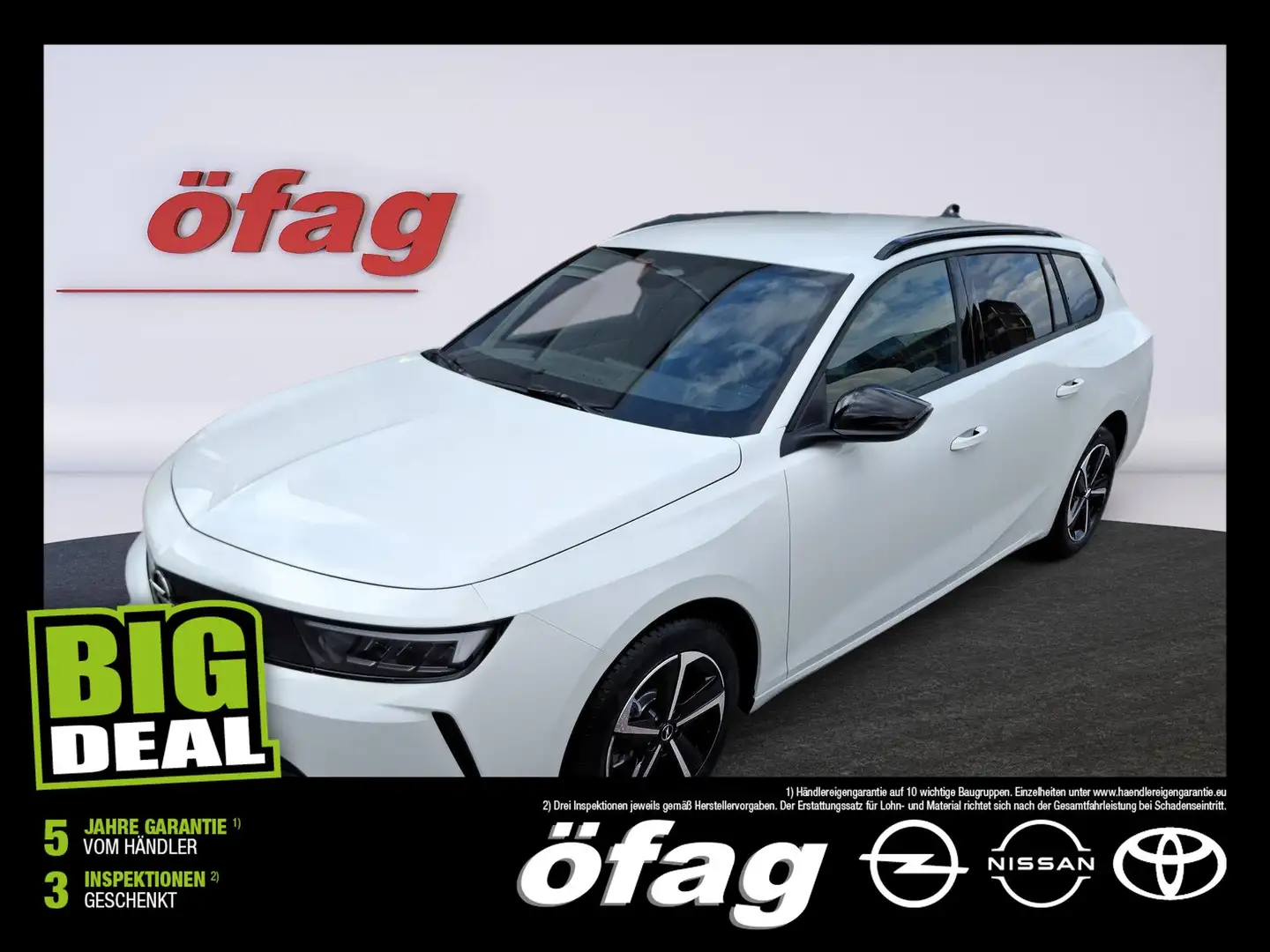 Opel Astra L Sports Tourer 1.2 Turbo Edition ACC+LED Weiß - 1