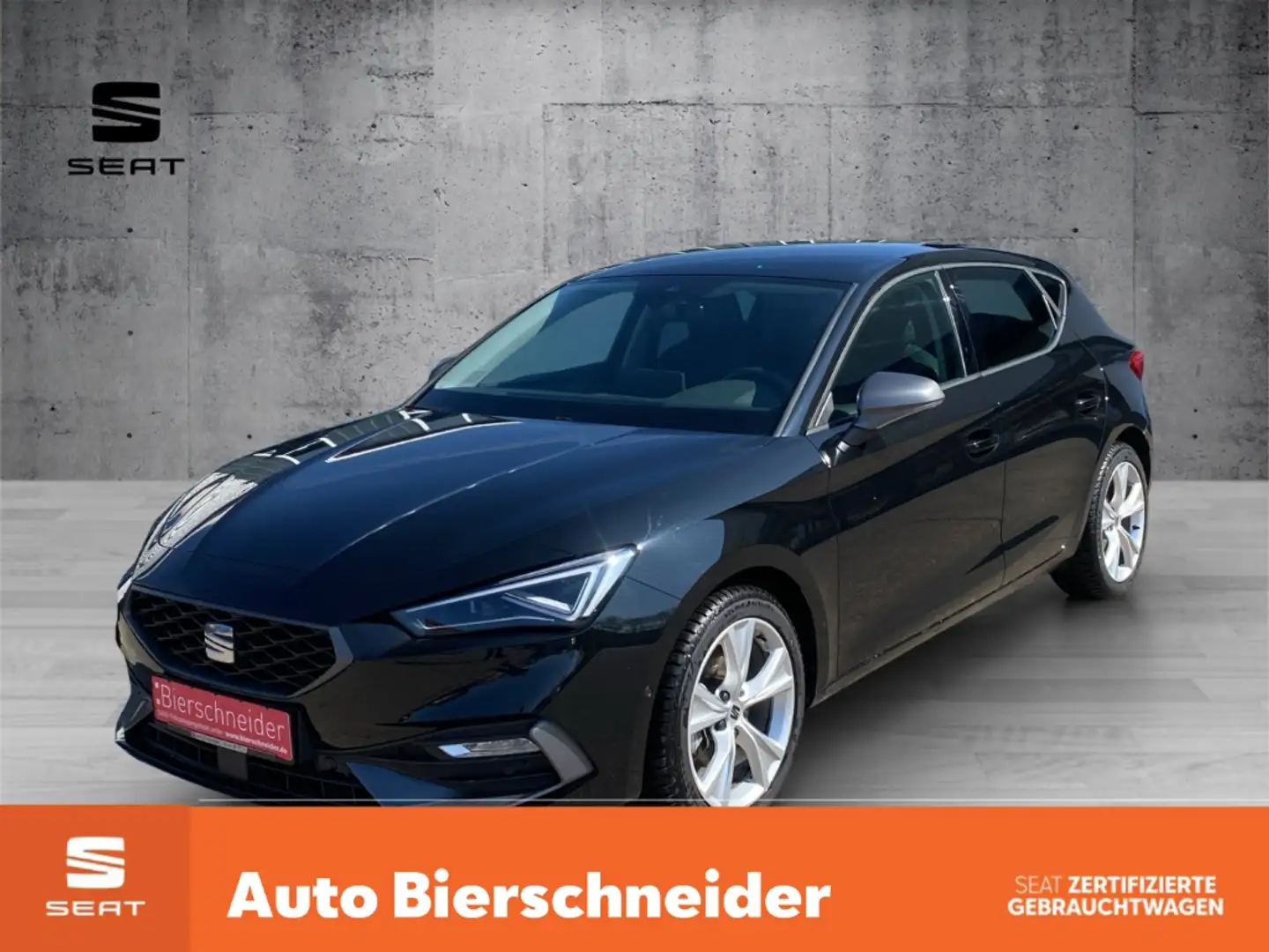 SEAT Leon 1.5 eTSI DSG FR Matrix LED Navi FaPa XL Kessy WP Schwarz - 1
