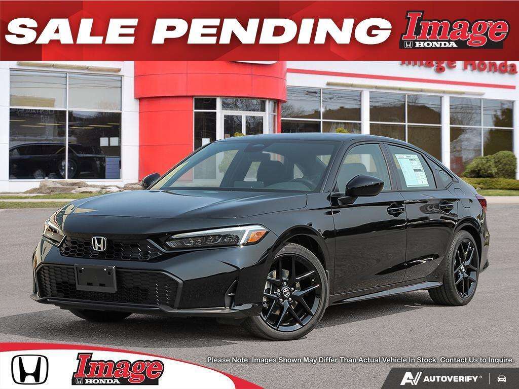 Black 2026 Honda Civic Hybrid Sedan Front-Wheel Drive Automatic