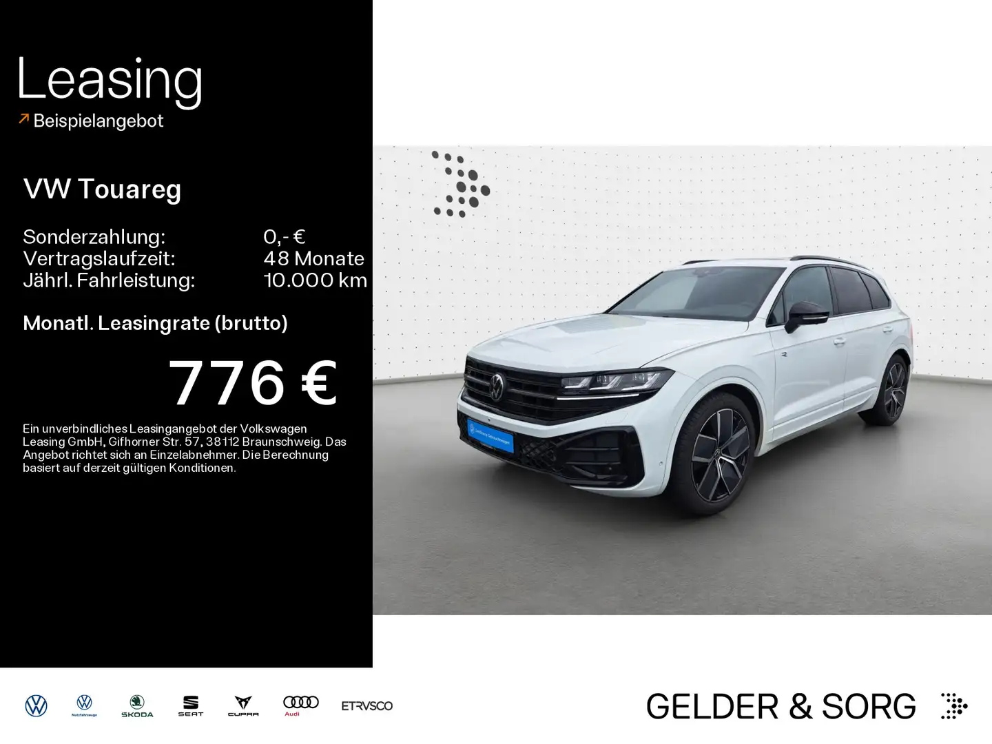 Volkswagen Touareg R-Line 3.0 TDI Stand*Pano*HuD*Air*Massag Blanc - 1
