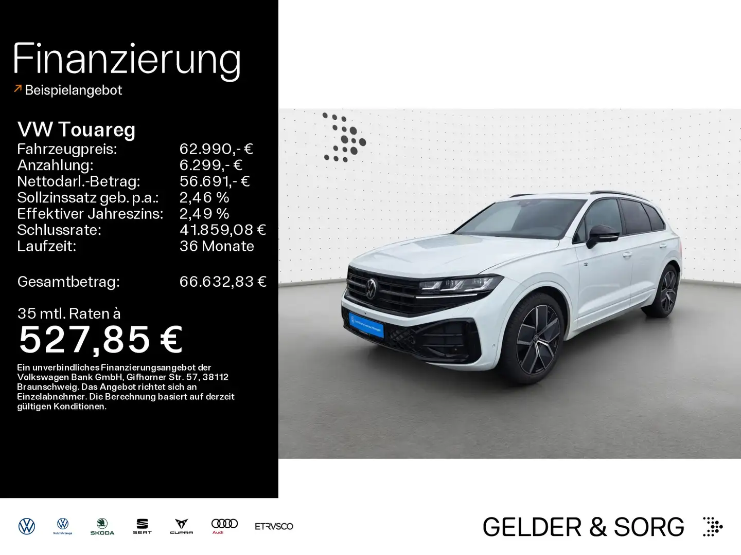Volkswagen Touareg R-Line 3.0 TDI Stand*Pano*HuD*Air*Massag Blanc - 1