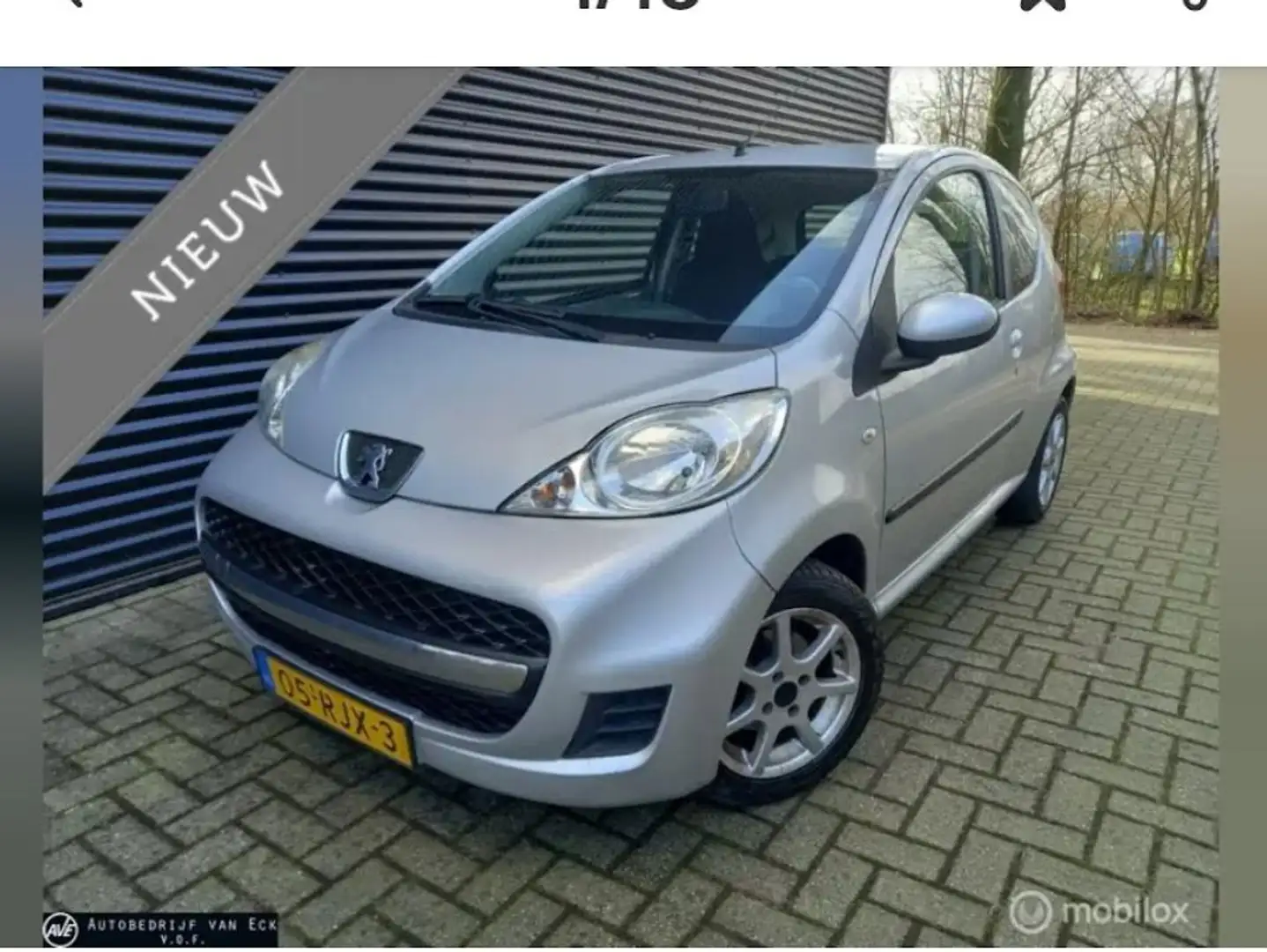 Peugeot 107 1.0-12V XR Gümüş rengi - 1