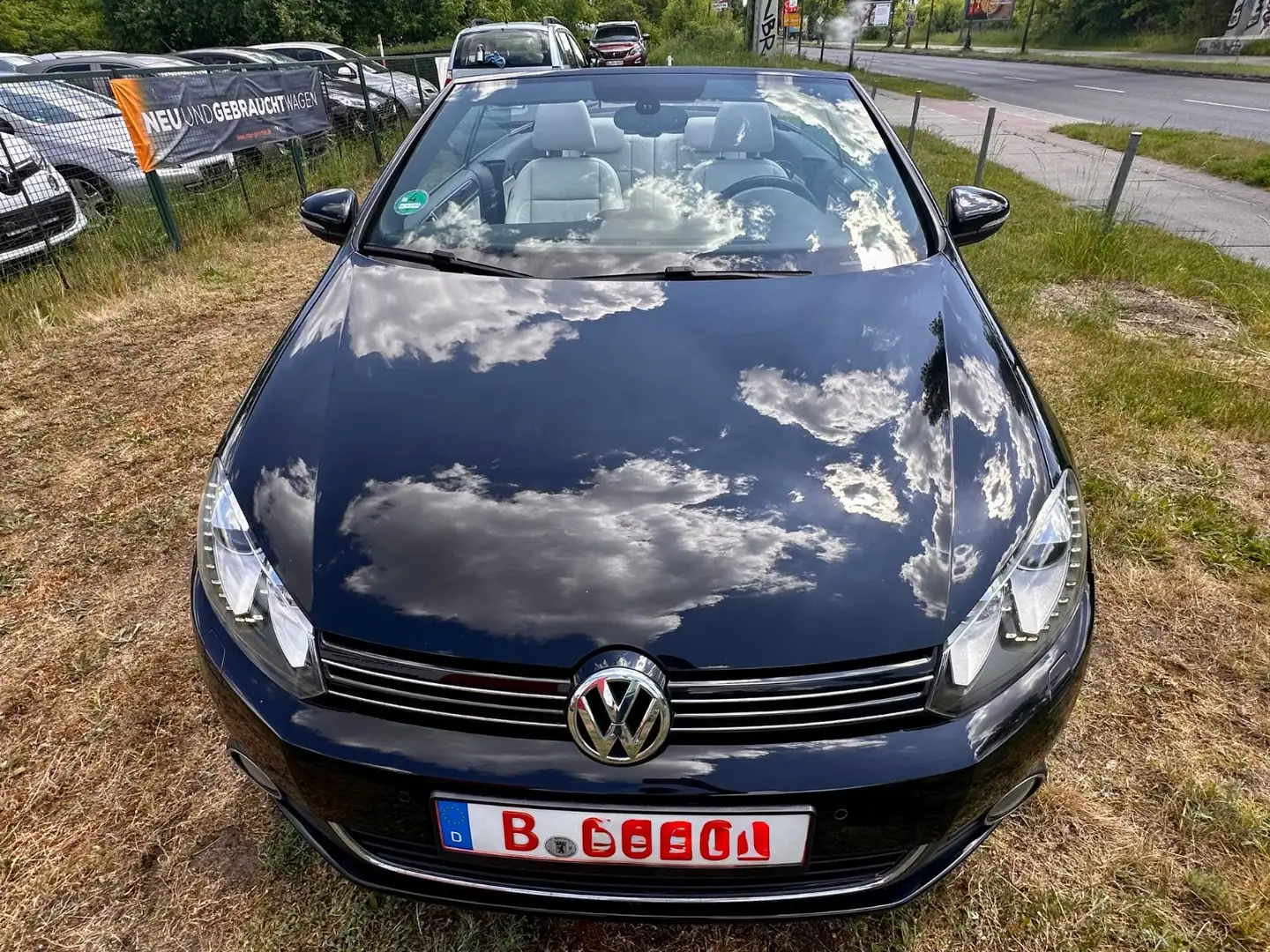 Volkswagen Golf VI Cabriolet+Leder+Navi+PDC+Sitzh.+Tempo Negro - 2