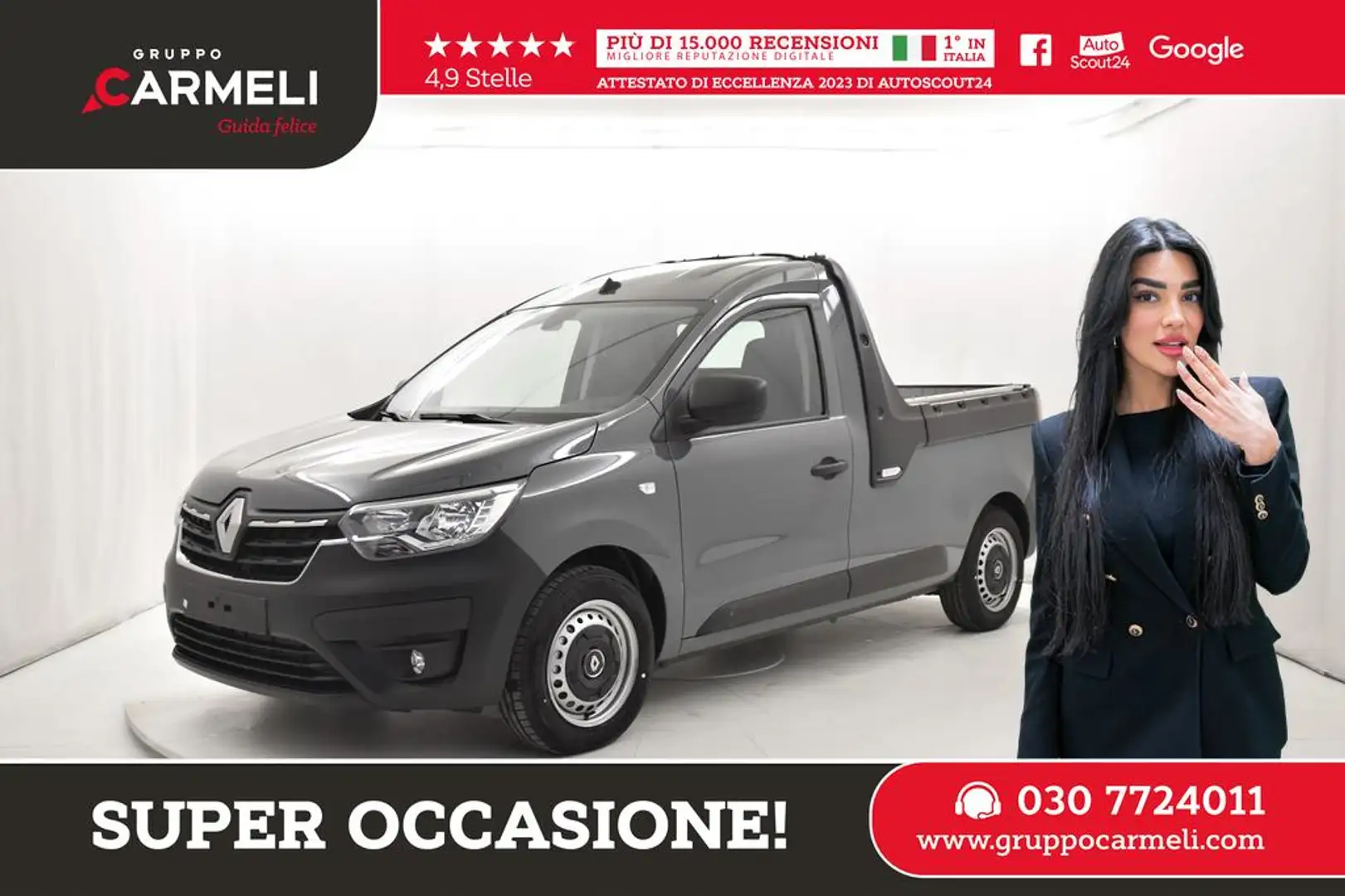 Renault Express van 1.5 Blue dci 95cv Fap -IVA ESCLUSA Grigio - 1