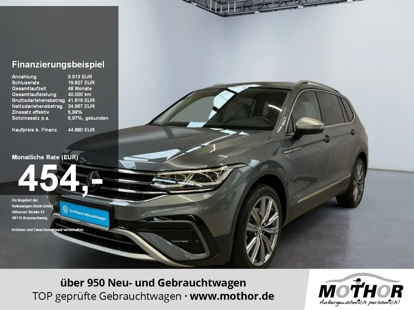 Volkswagen Tiguan Allspace Elegance 2.0 TDI DSG 4Motion Grau - 1