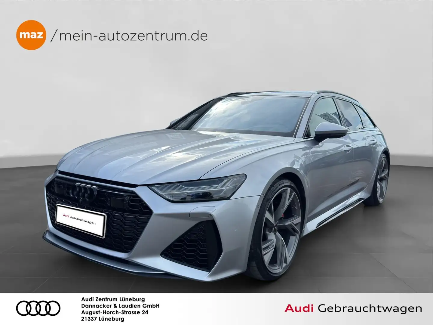 Audi RS6 RSAvant 4.0 TFSI quattro Alu Matrix-LED AHK Pano Silber - 1