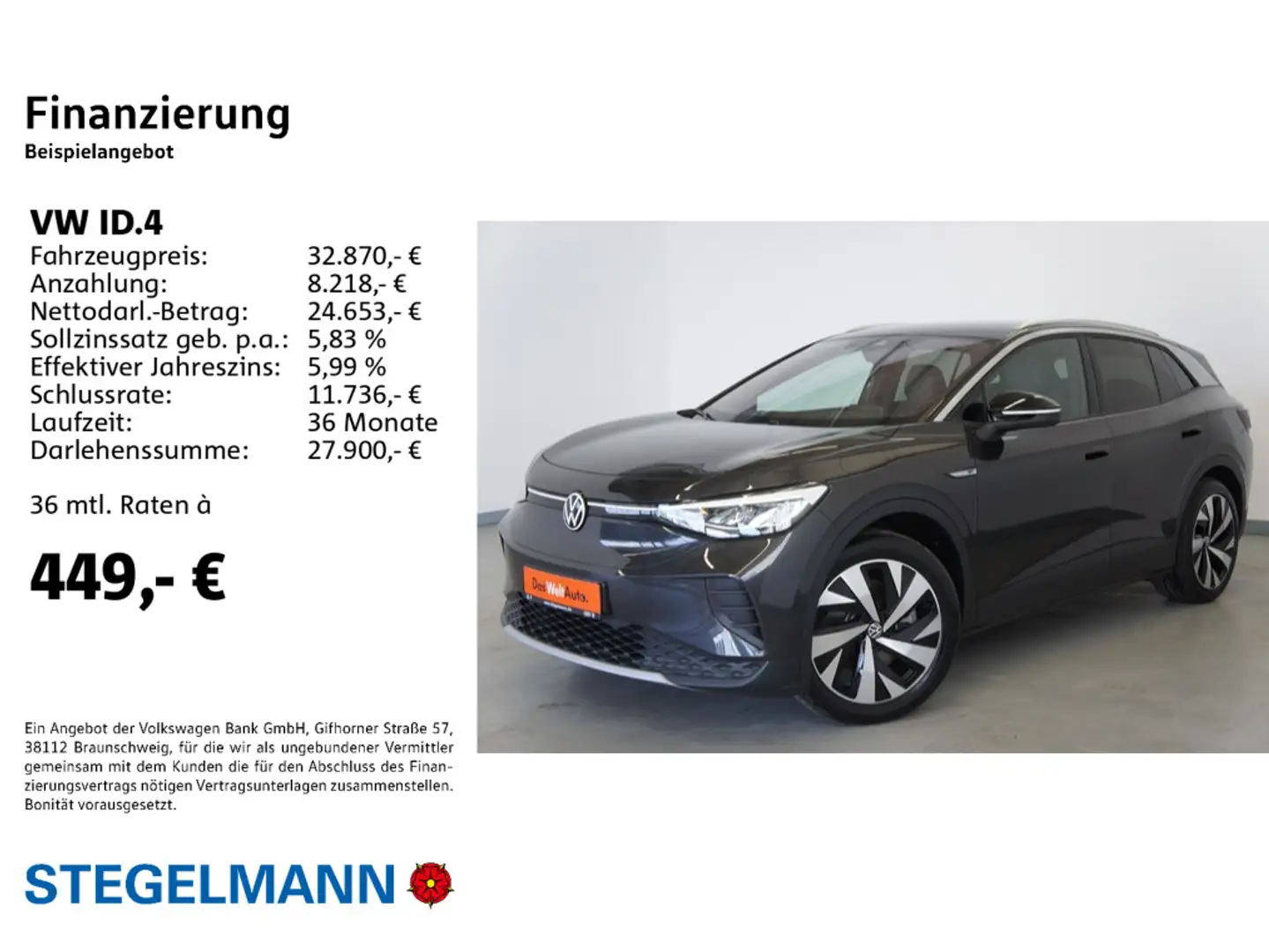 Volkswagen ID.4 Pro Performance 150kW/77kWh *Kamera*LED*ACC Szary - 2