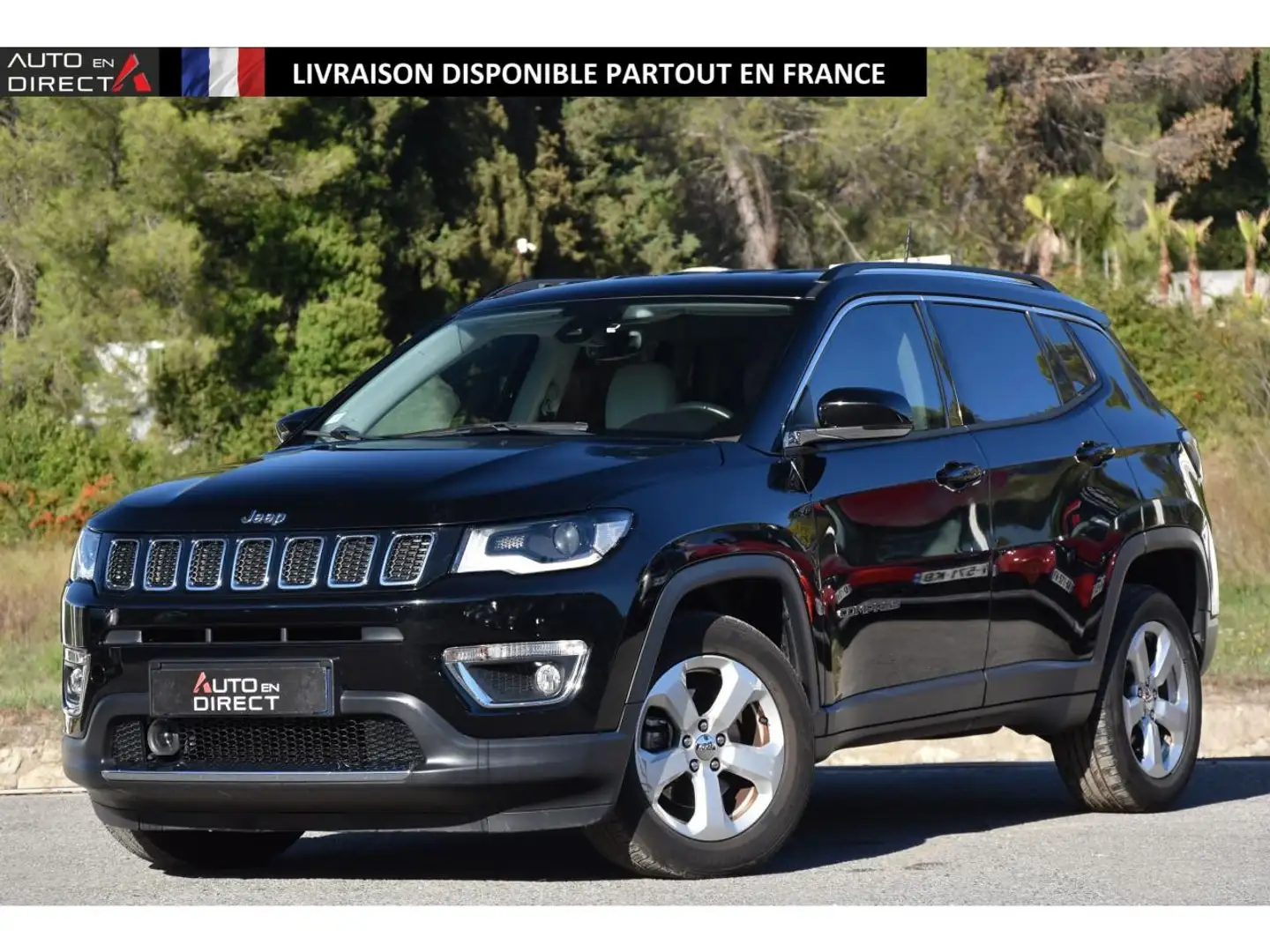 Jeep Compass Compass 1.4 MultiAir II - 170 - BVA 4x4 Active Drive  2017 Limited PHASE 1 Zwart - 1