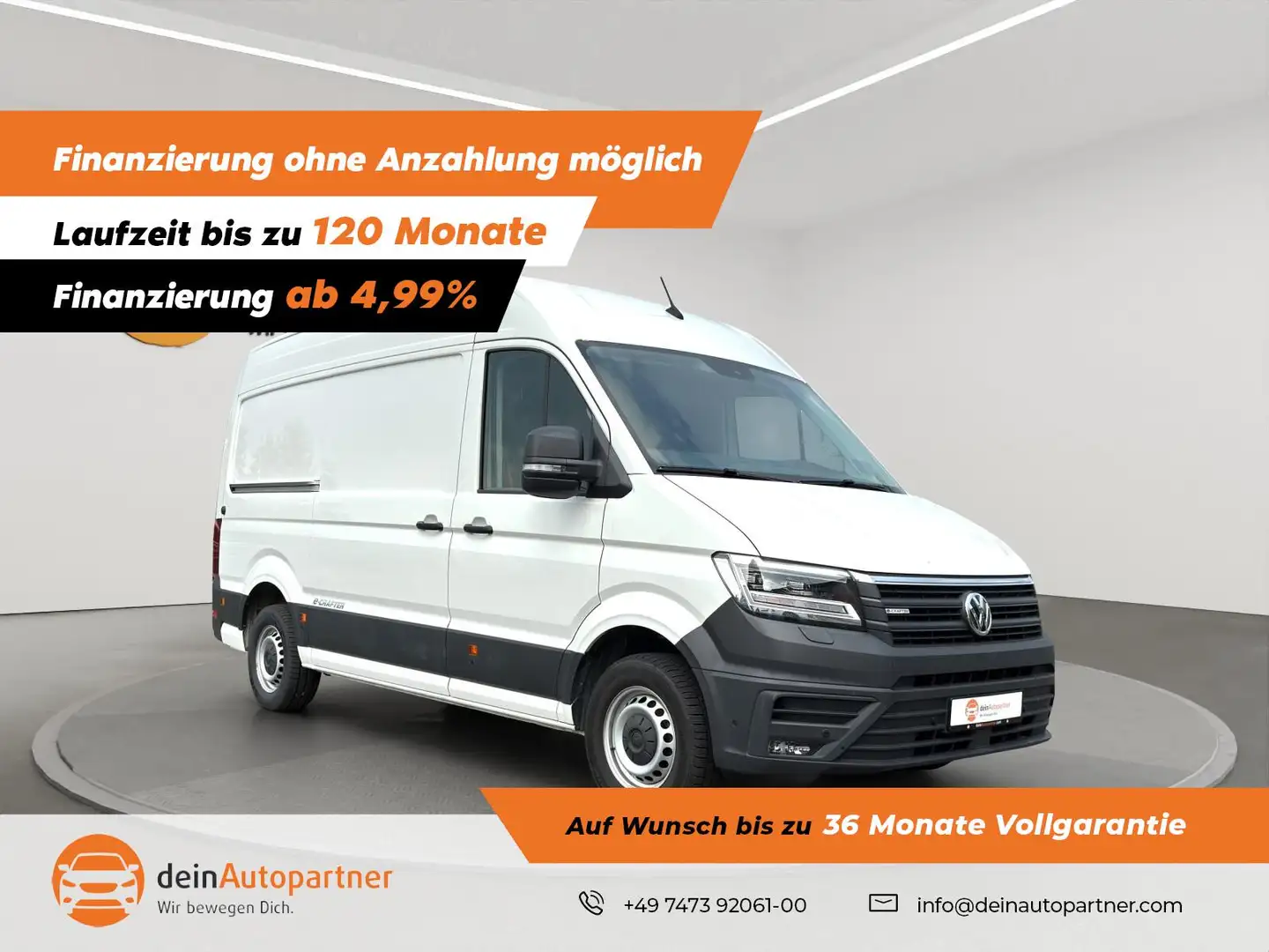 Volkswagen Crafter Kasten 35 mittel L2H2 Hochdach Parkpilot e-Crafter Blanc - 1