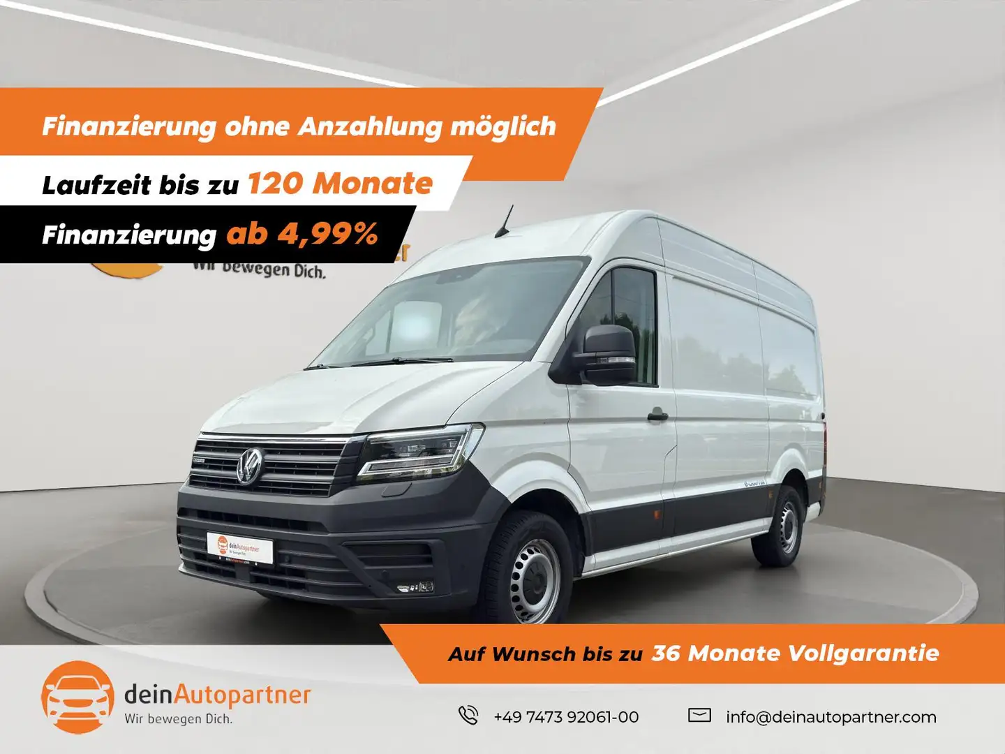 Volkswagen Crafter Kasten 35 mittel L2H2 Hochdach Parkpilot e-Crafter Weiß - 1