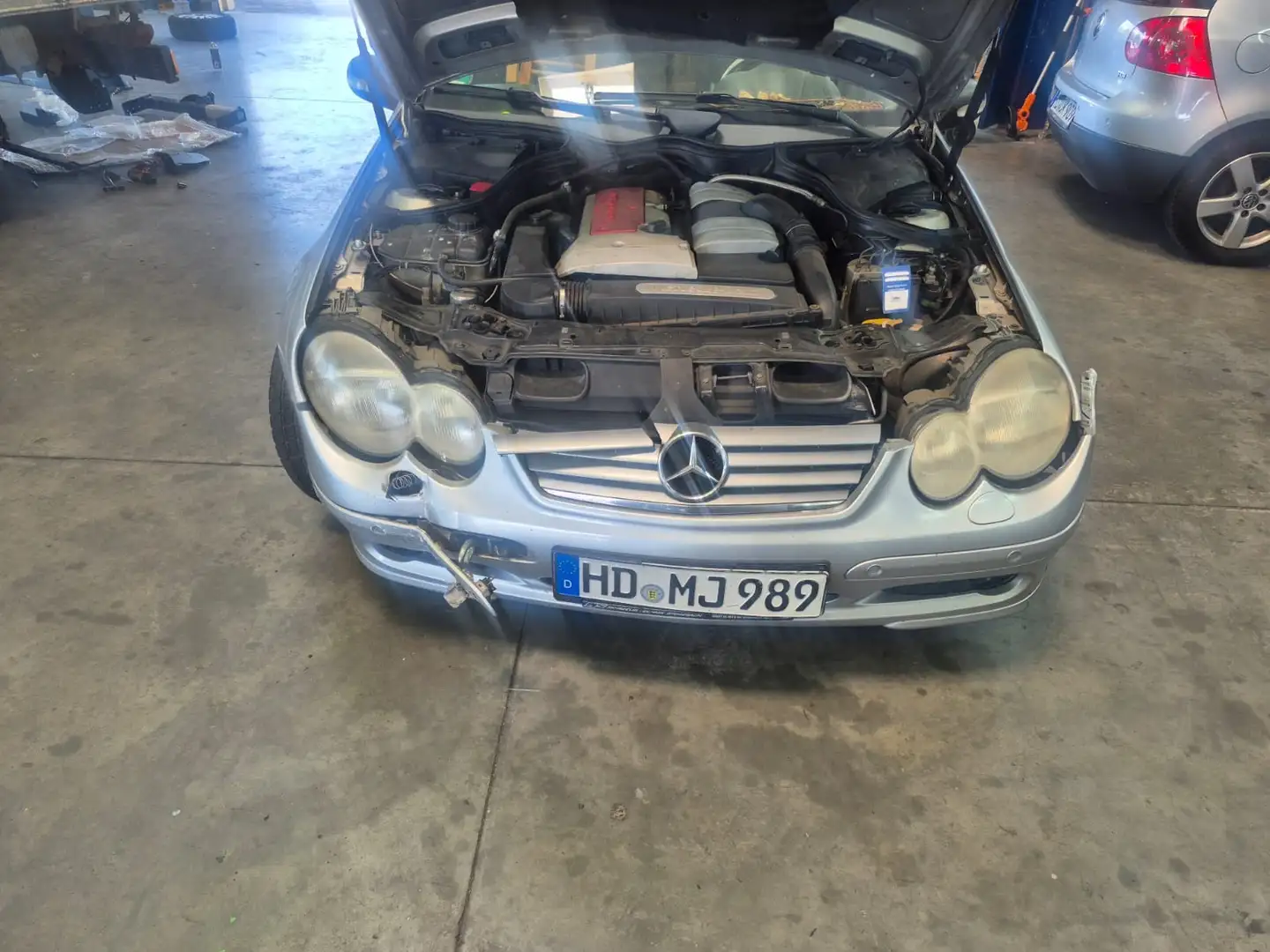 Mercedes-Benz C 230 C-Klasse Kompressor Sportcoupe Grijs - 1