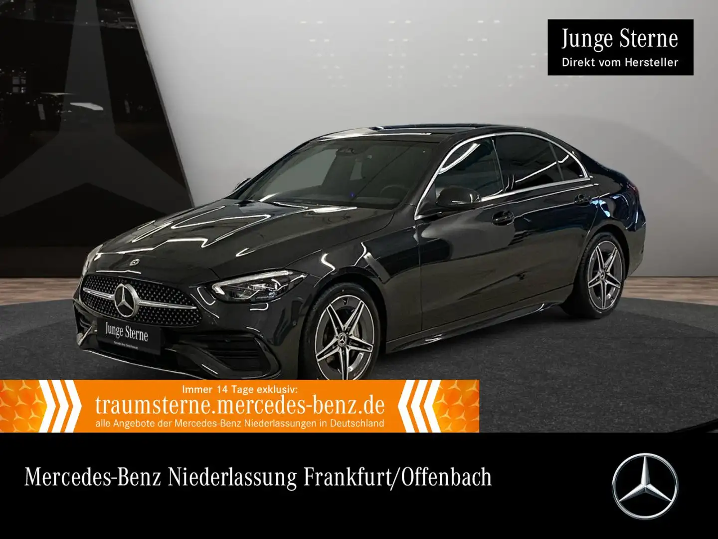 Mercedes-Benz C 180 AMG+PANO+360+AHK+LED+TOTW+KEYLESS+9G Grau - 1