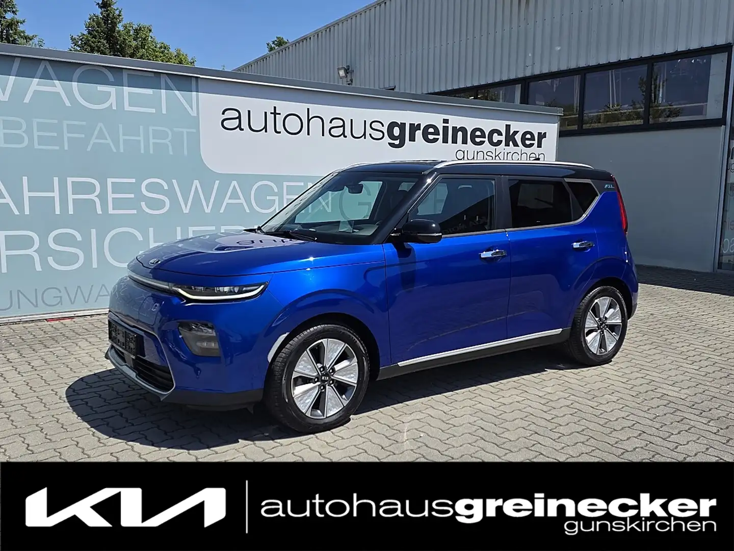 Kia Soul EV 64kWh Long Platin Blau - 1