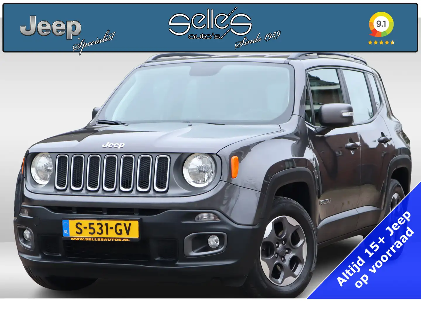 Jeep Renegade 1.6 E-Torq Longitude | DAB Radio | Parkeersensoren Grigio - 1