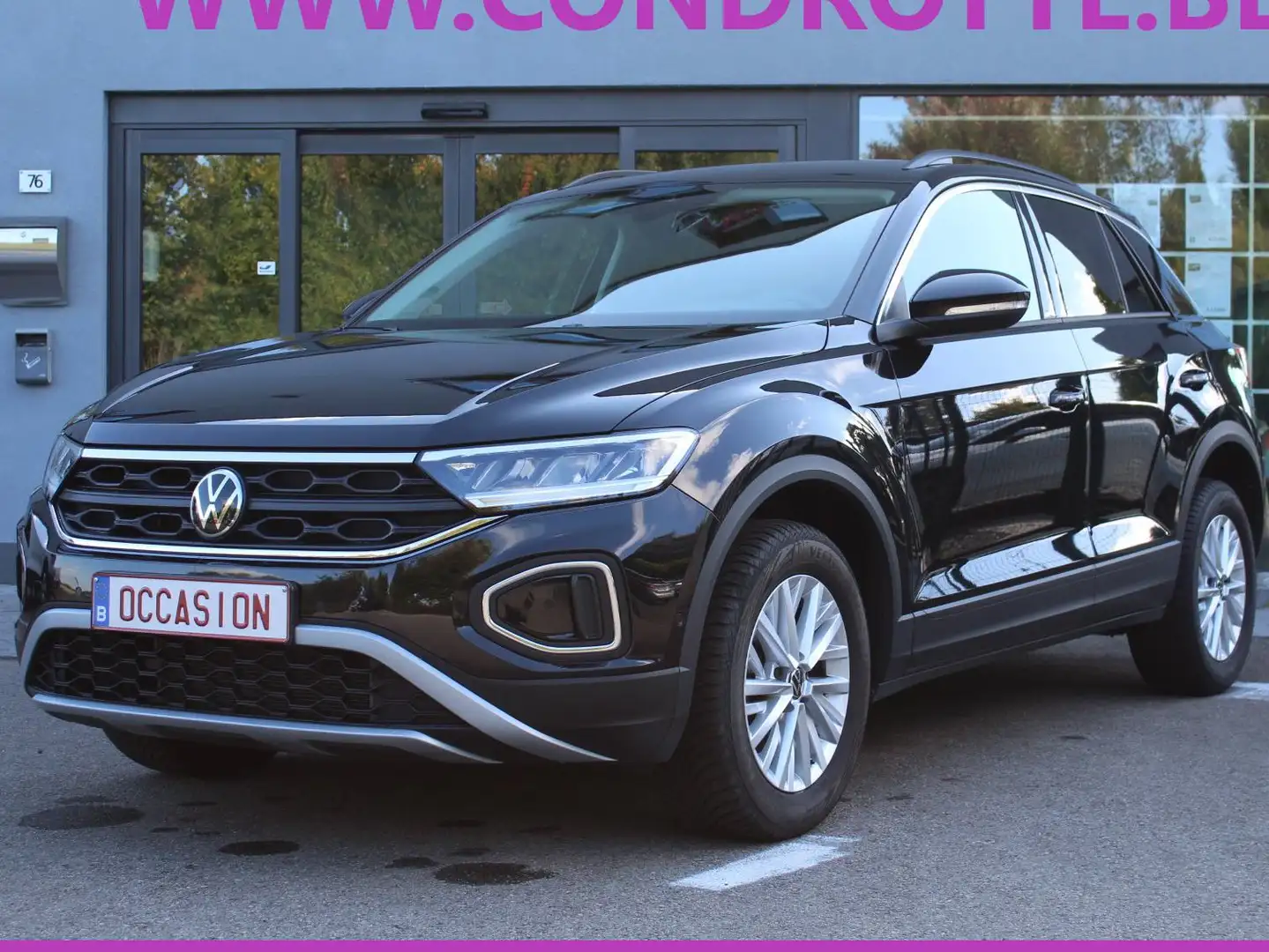 Volkswagen T-Roc 1.0 TSI LIFE 25.465 Km Zwart - 1