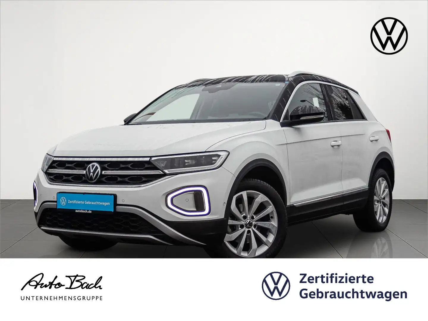 Volkswagen T-Roc 1.5 TSI Style Navi LED ACC CarPlay AHK Weiß - 1