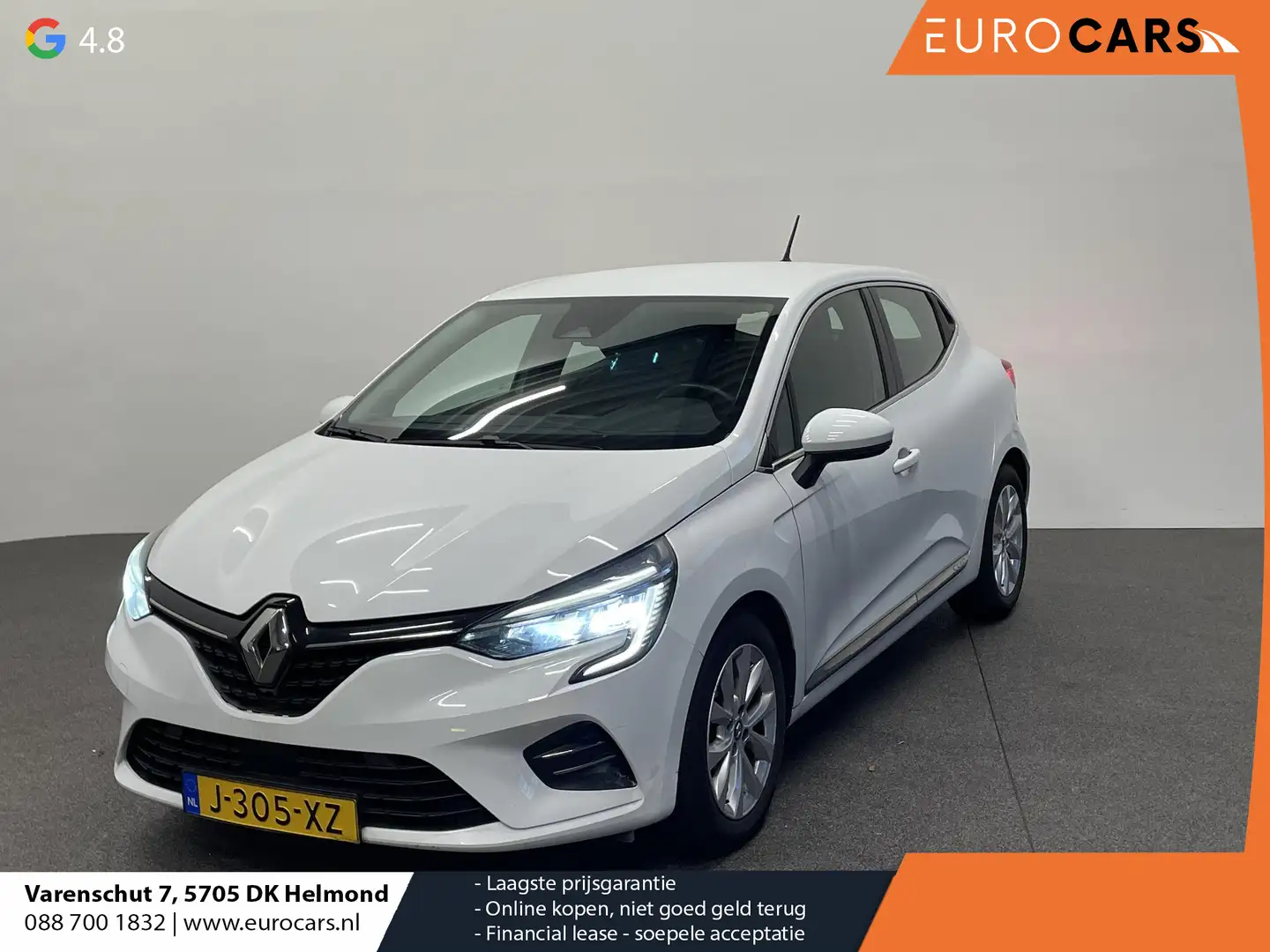 Renault Clio 1.0 TCe Intens Airco ECC Navi Carplay Cruise Contr Blanc - 1