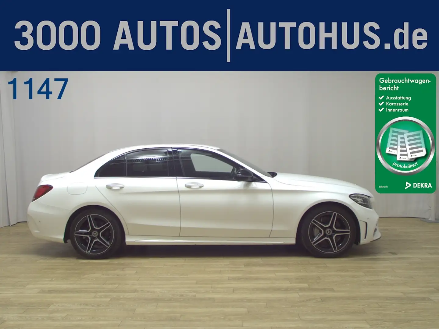 Mercedes-Benz C 300 AMG Line Navi Night LED ACC KeyLess vc Weiß - 1
