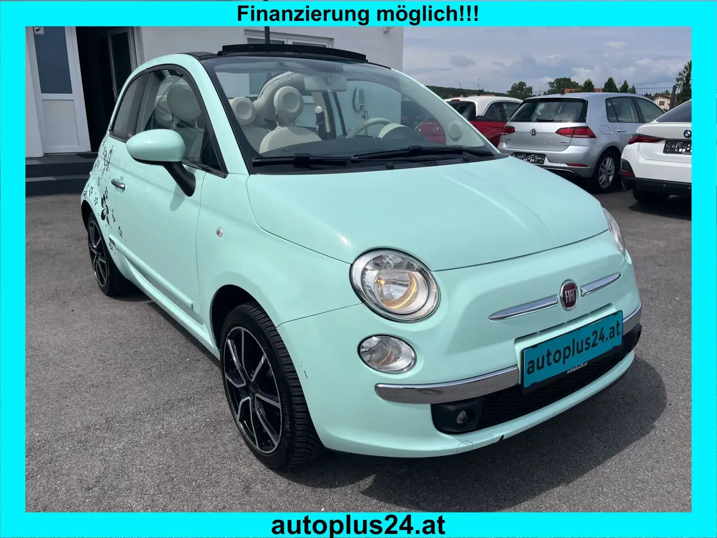 Fiat 500C ECO 1,2 69 Lounge Zelená - 1