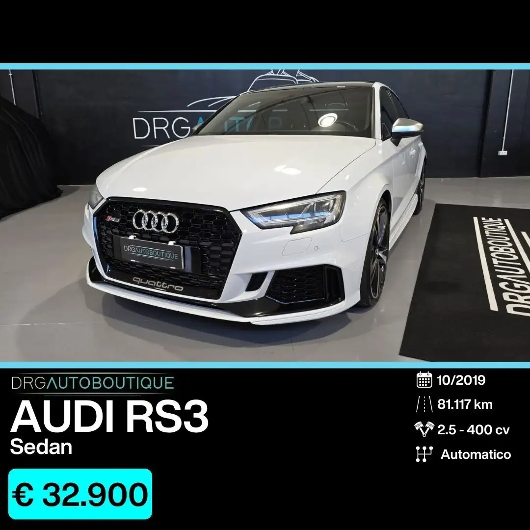 Audi RS3 Sedan Weiß - 1
