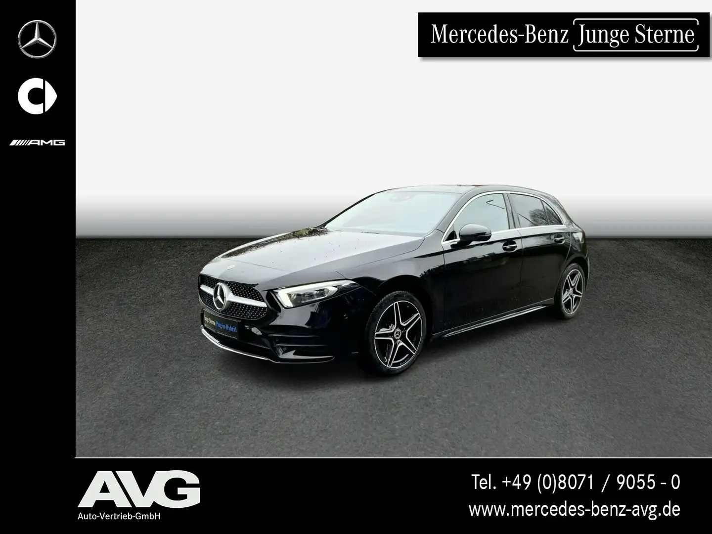 Mercedes-Benz A 250 A 250 e Kompakt NAVI-PREM|360°|BURM®|MBEAM|AMG Schwarz - 1