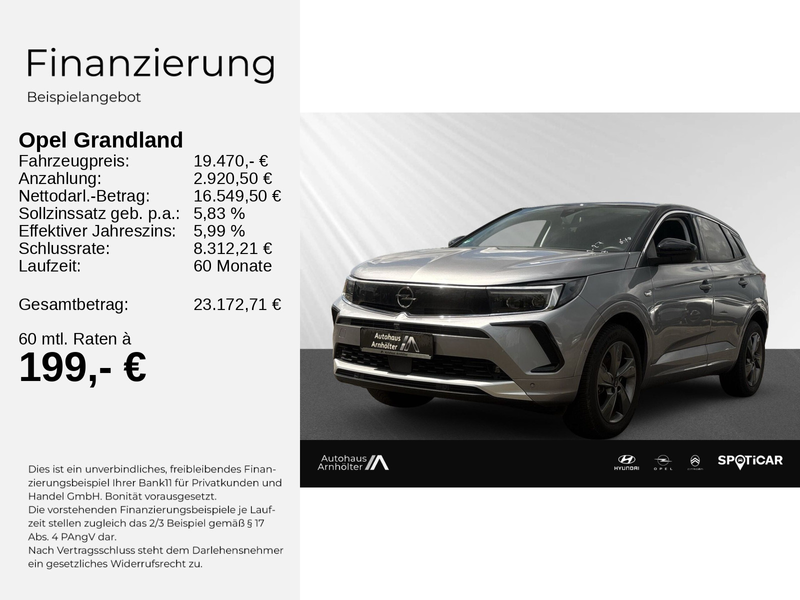 Opel Grandland ELEGANCE 1.2 KLIMA+PDC+KAMERA+SHZ+AT8+ — photo 2