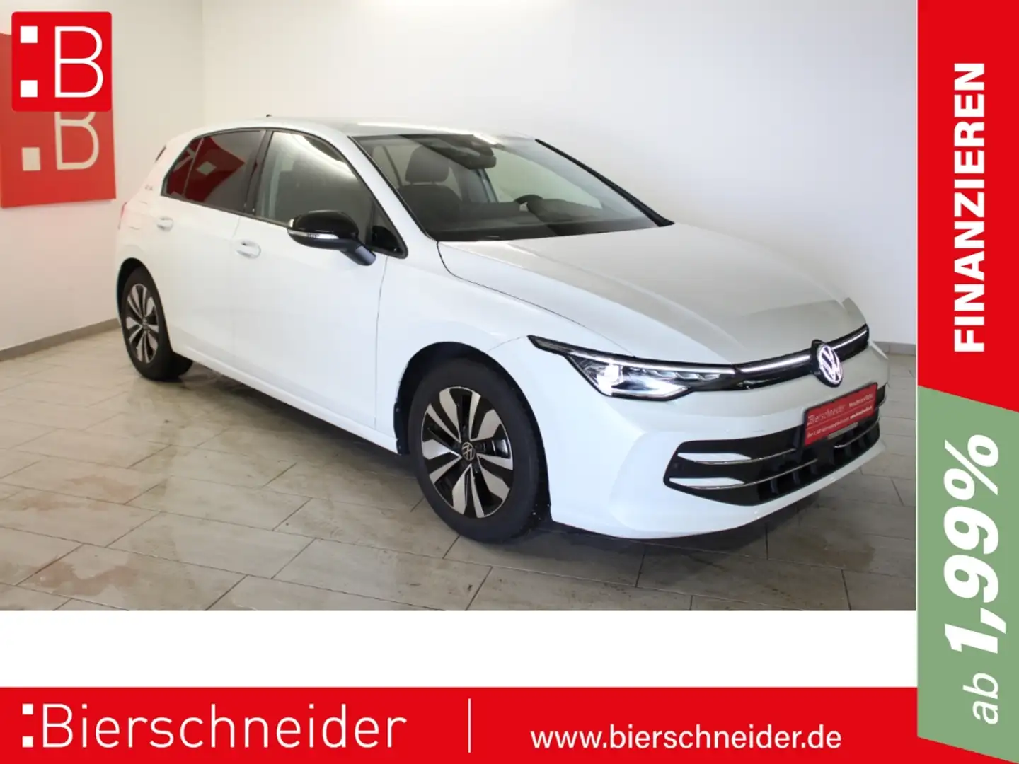 Volkswagen Golf 8 1.5 eTSI DSG GOAL 16 NAVI AHK IQ.LIGHT ACC Weiß - 1