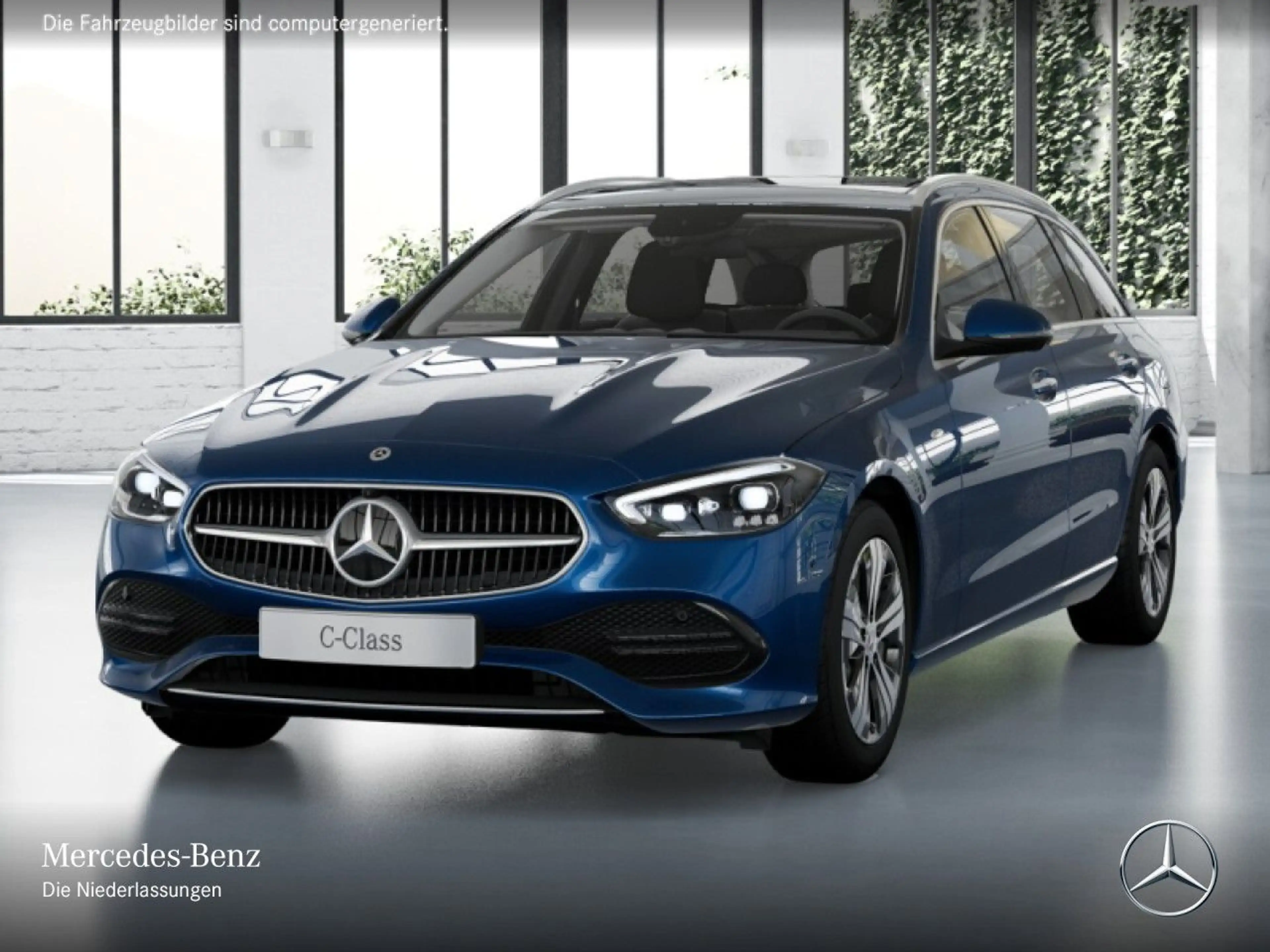 Mercedes-Benz C 300 de T 4M AVANTG+PANO+360+AHK+BURMESTER+TOTW — photo 2